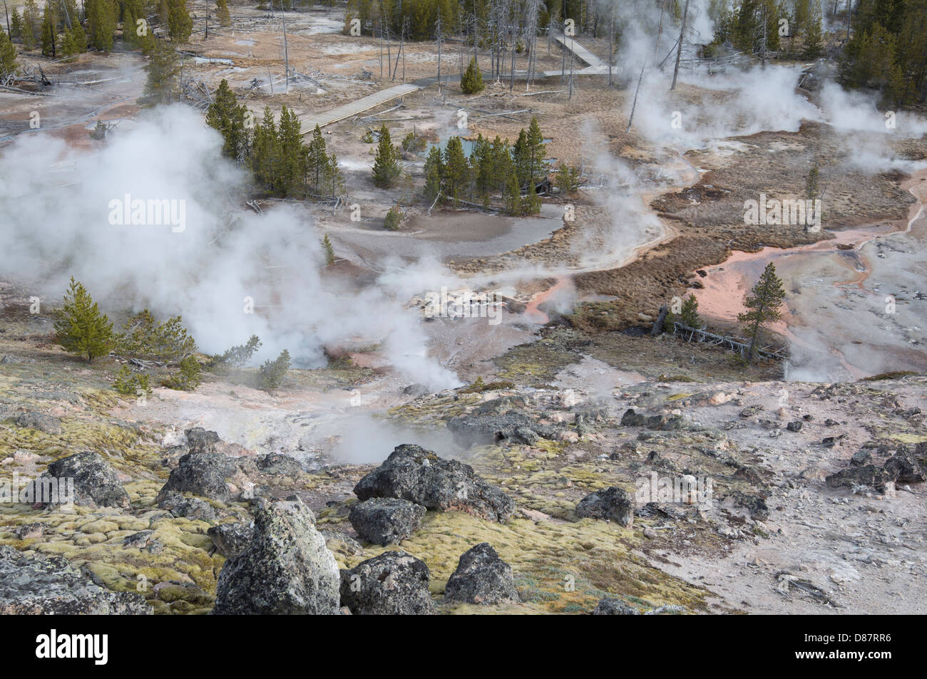 Wyoming, Yellowstone, Artist Paintpots, Yellowstone National Park, Mud Pot, Hot Mud, Hot Pool