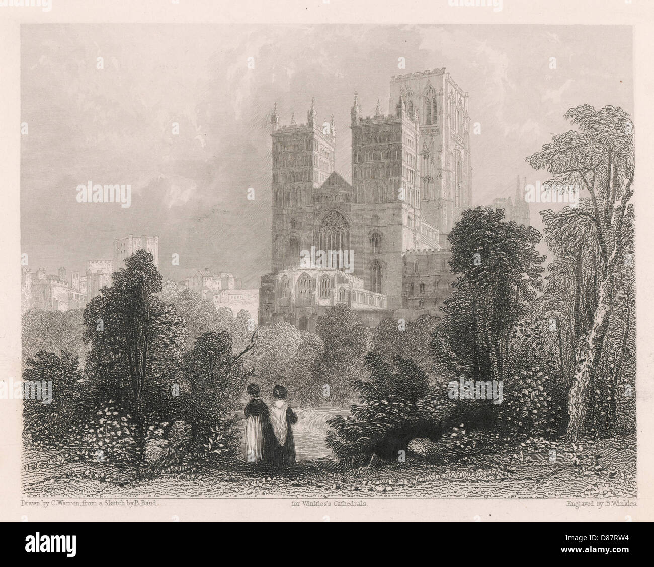 DURHAM/CATHEDRAL 1837 Stock Photo