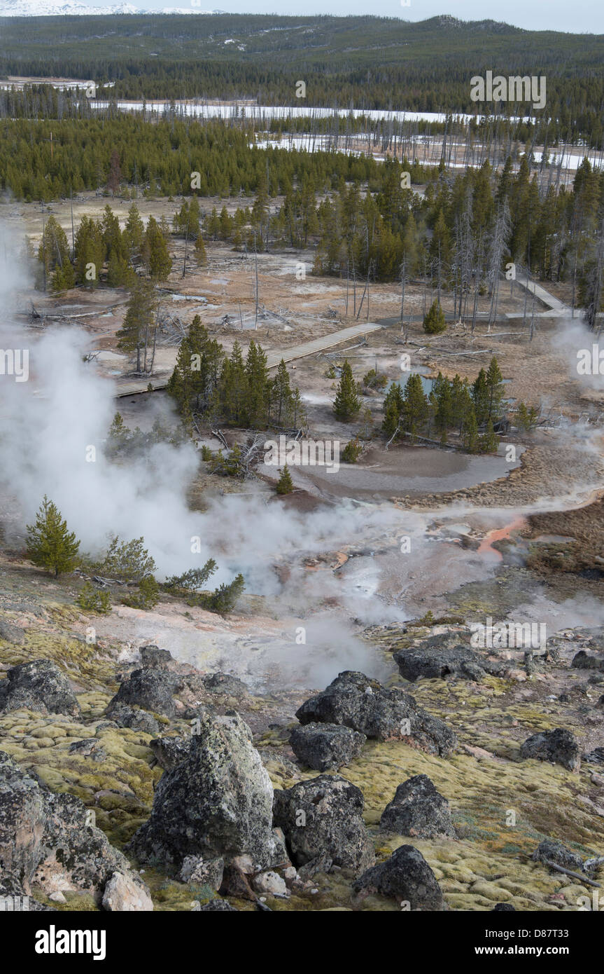 Wyoming, Yellowstone, Artist Paintpots, Yellowstone National Park, Mud Pot, Hot Mud, Hot Pool