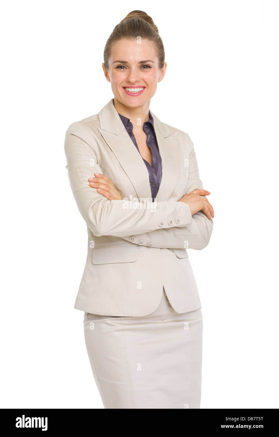 Portrait of smiling business woman Stock Photo - Alamy