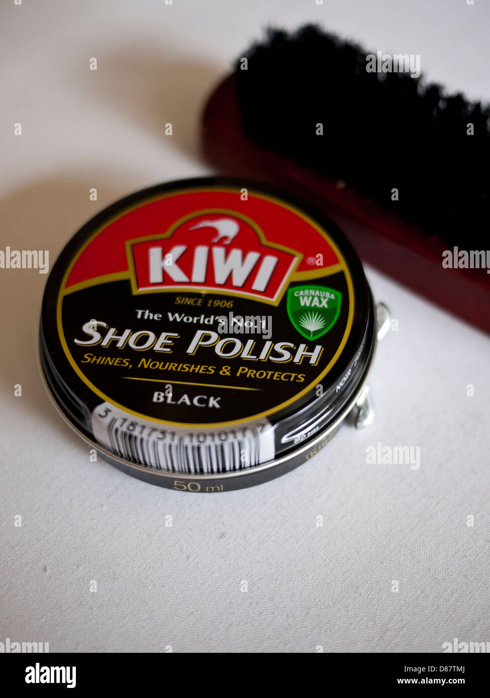 shoe polish and brush