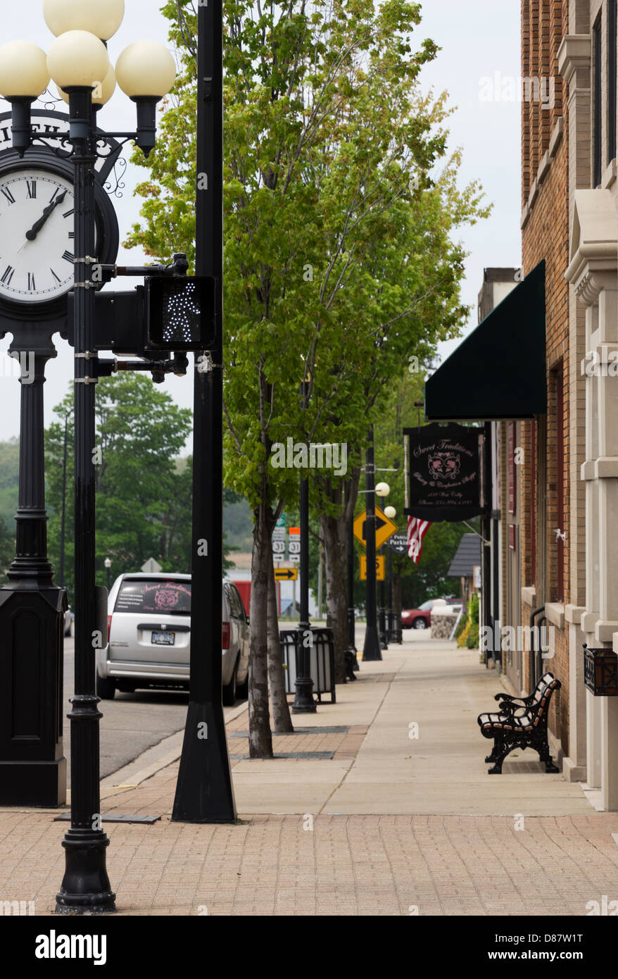 Colby Street in downtown Whitehall, MI Stock Photo Alamy