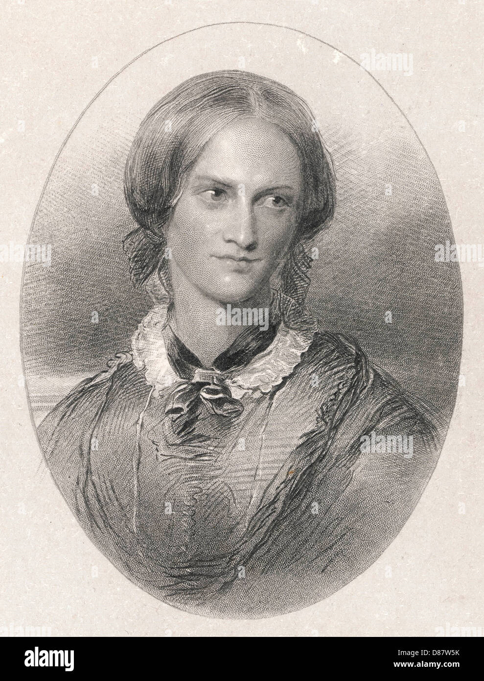 CHARLOTTE BRONTE, AUTHOR Stock Photo