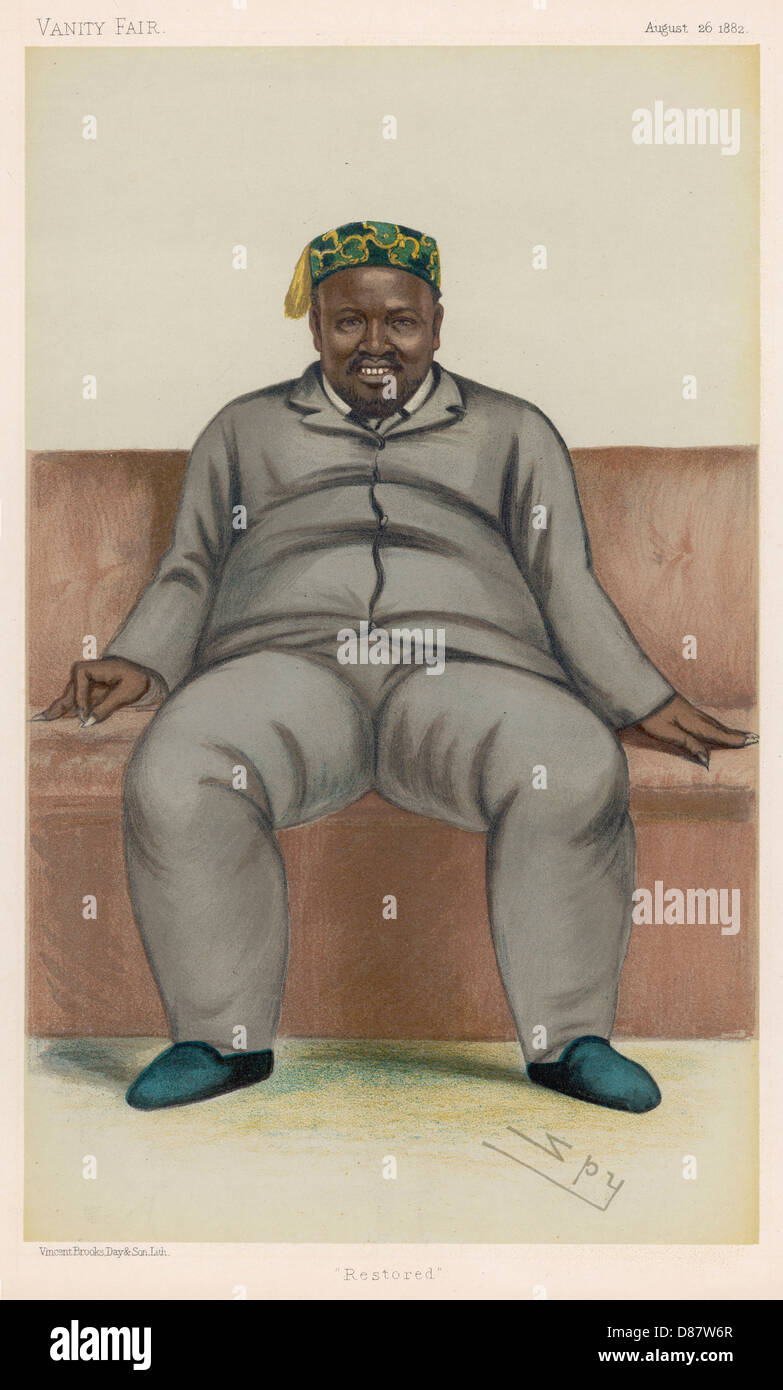 CETEWAYO/ZULU 1882 Stock Photo