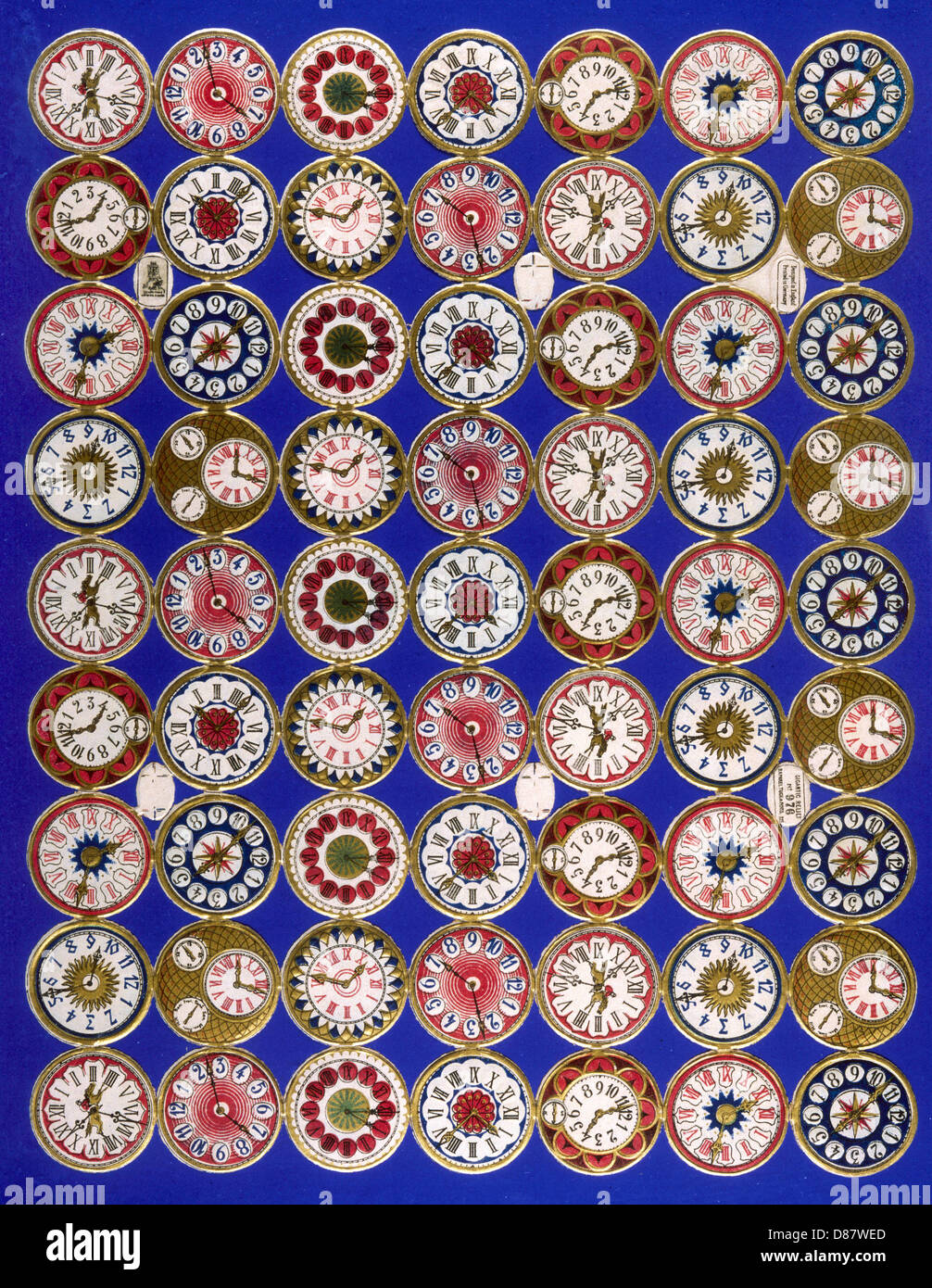 Various Clock Faces Stock Photo Alamy