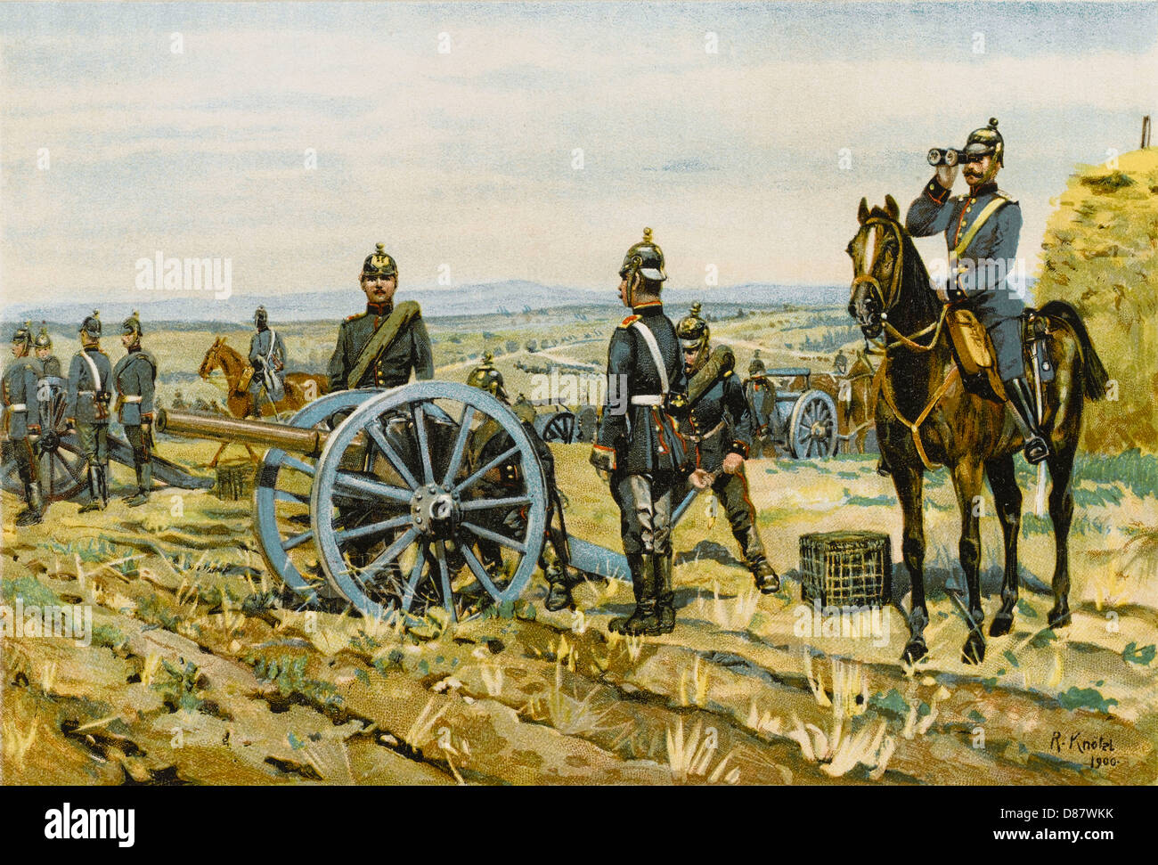 GERMAN FIELD ARTILLERY Stock Photo Alamy