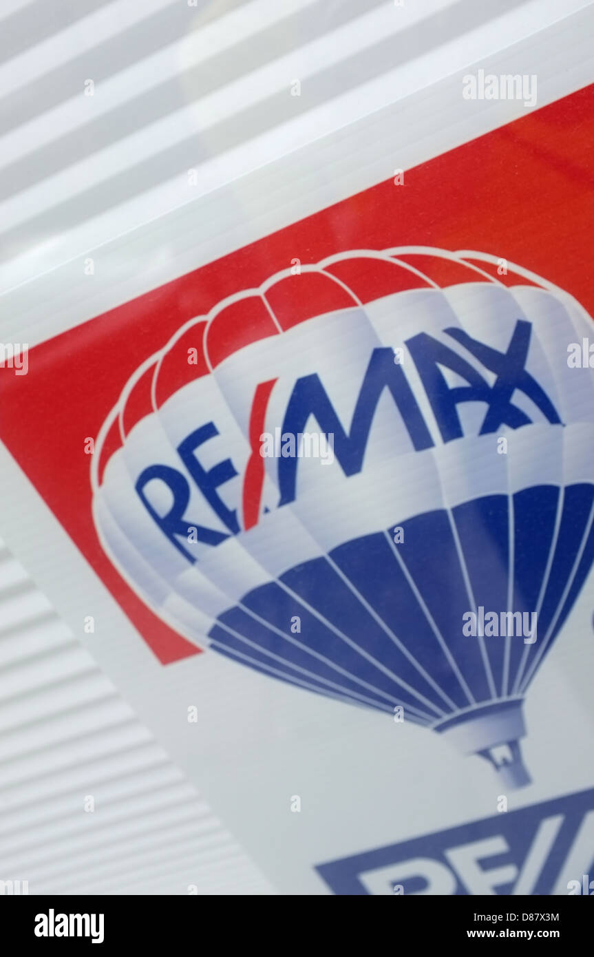 RE/MAX is an international real estate company that relies on a franchise system. Stock Photo