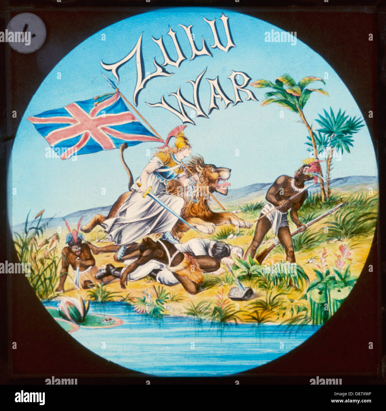 ZULU WAR BRITANNIA 1879 Stock Photo