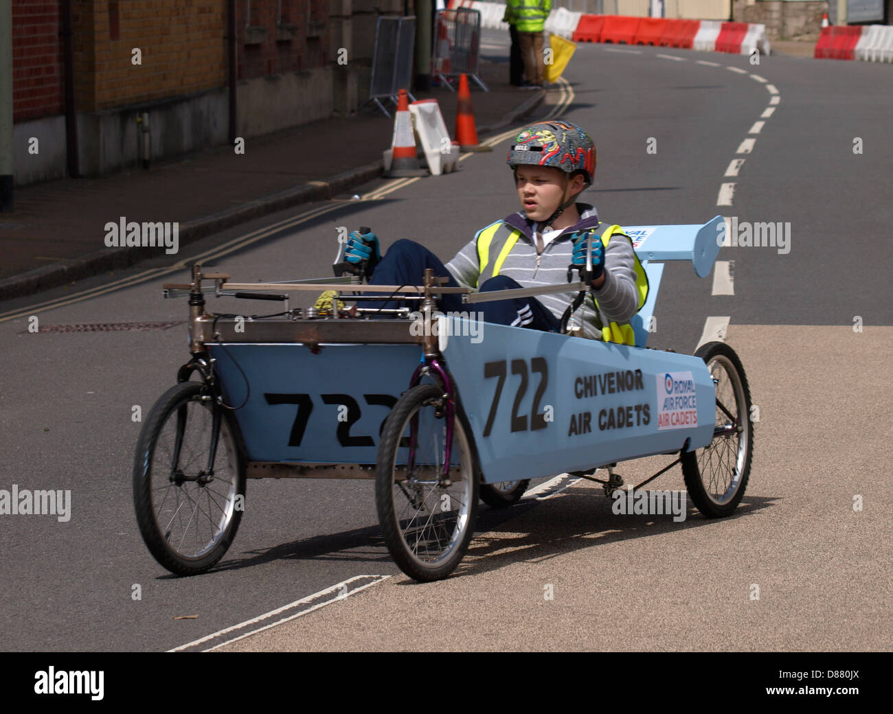 Pedal car racing, Barnstaple Grand Prix, Devon, UK 2013 Stock Photo Alamy