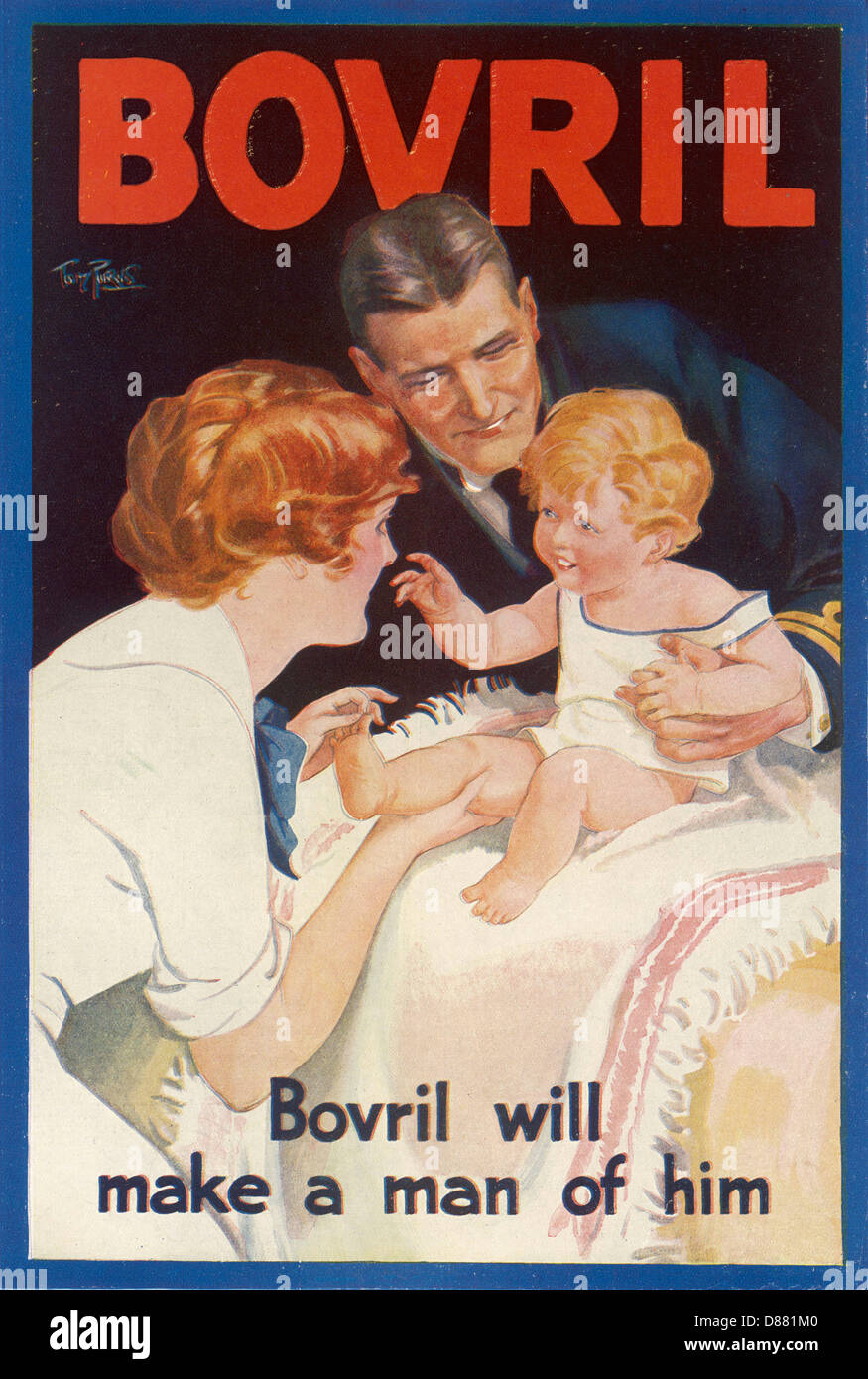 ADVERT/BOVRIL/MAN 1919 Stock Photo