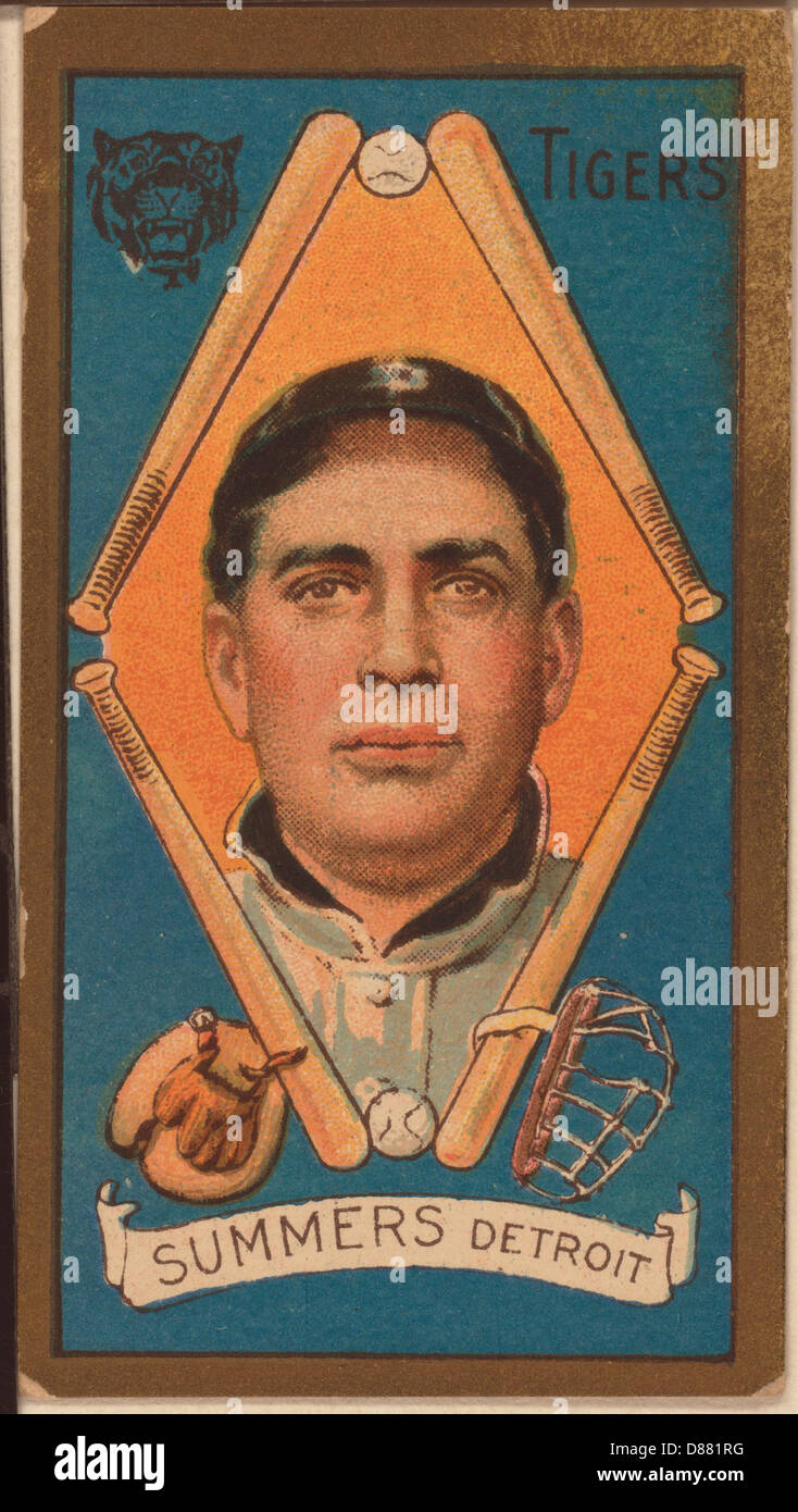 Ed Summers baseball card Stock Photo Alamy