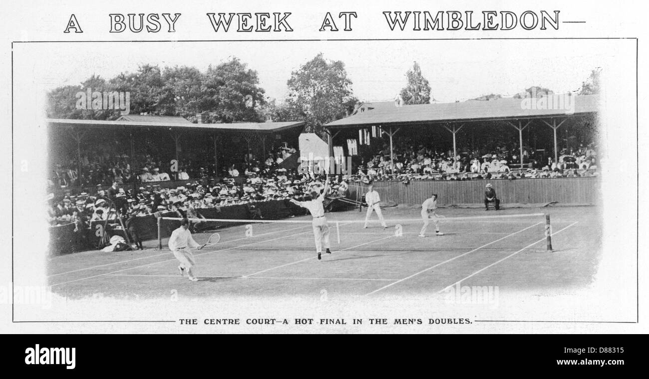 Wimbledon Doubles, 1909 Stock Photo Alamy