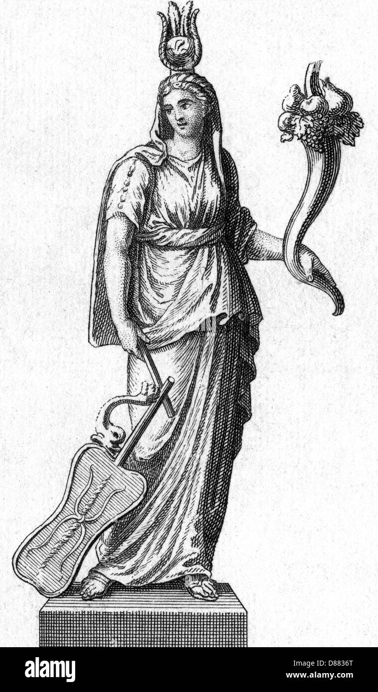 Fortuna, Roman goddess of luck Stock Photo