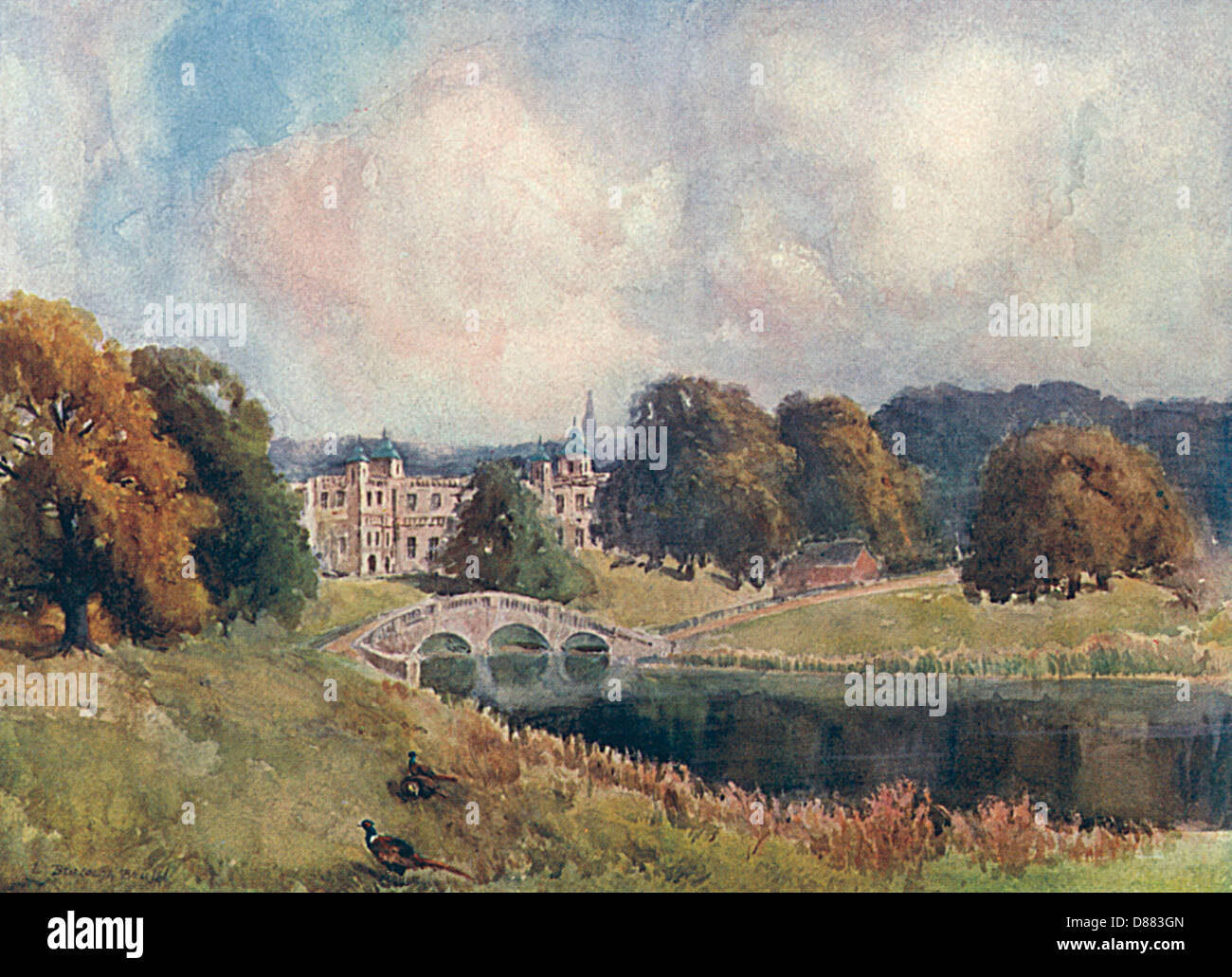 Audley end view from bridge hires stock photography and images Alamy