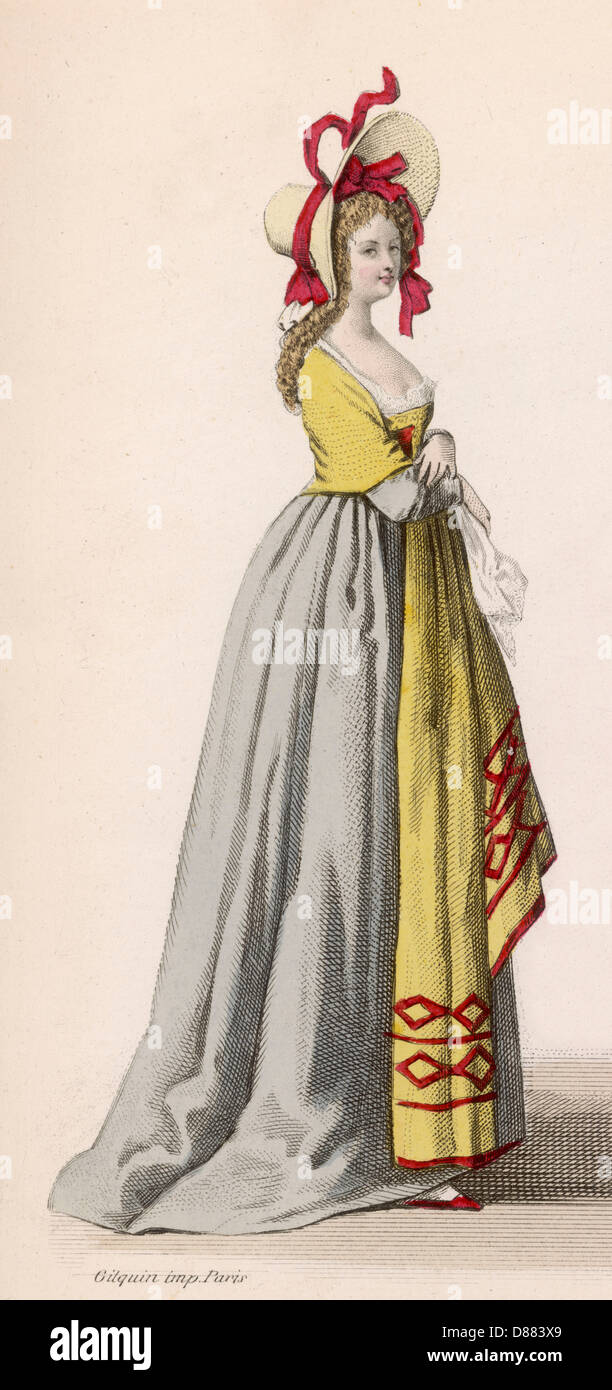 Frenchwoman 1789 Stock Photo
