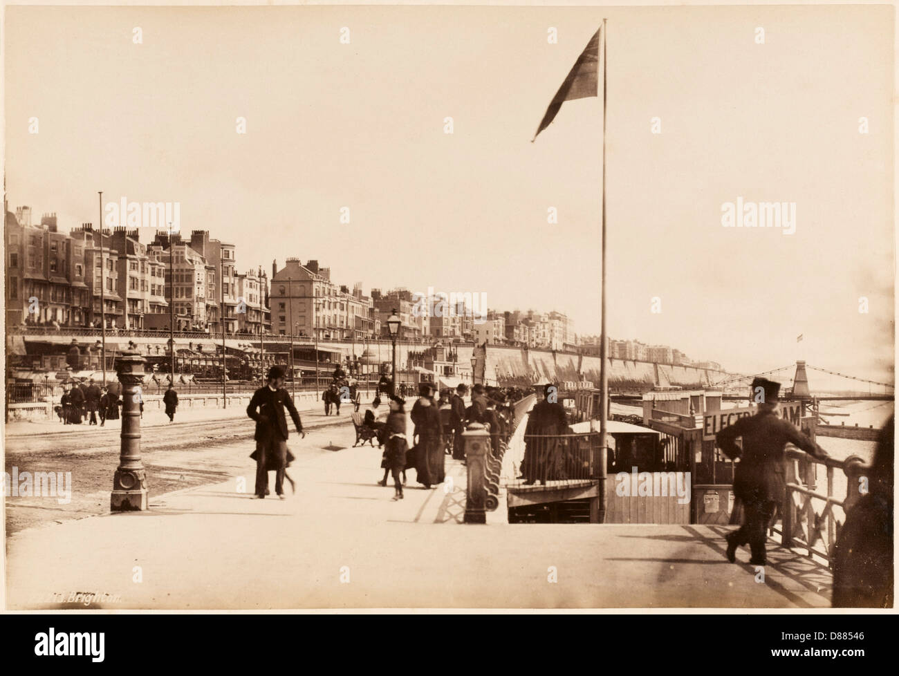 Brighton Front 1892 Stock Photo
