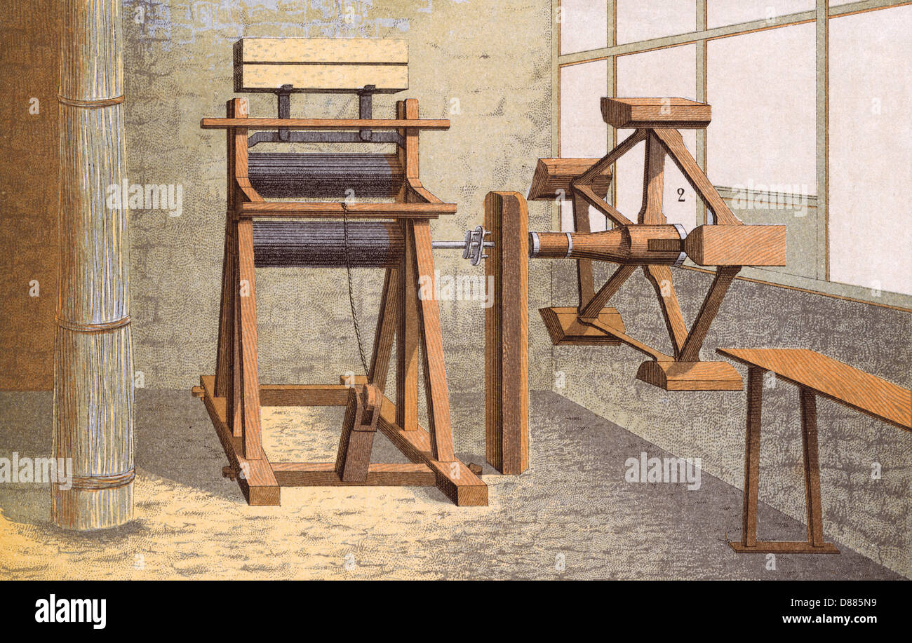 Linen processing machine hires stock photography and images Alamy