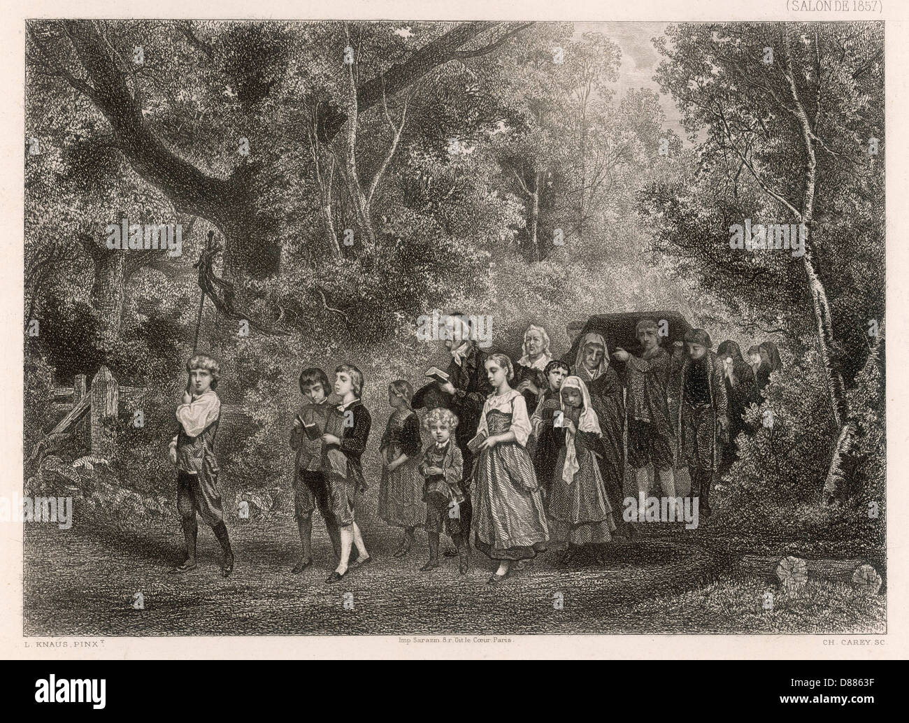 FRENCH COUNTRY FUNERAL Stock Photo Alamy