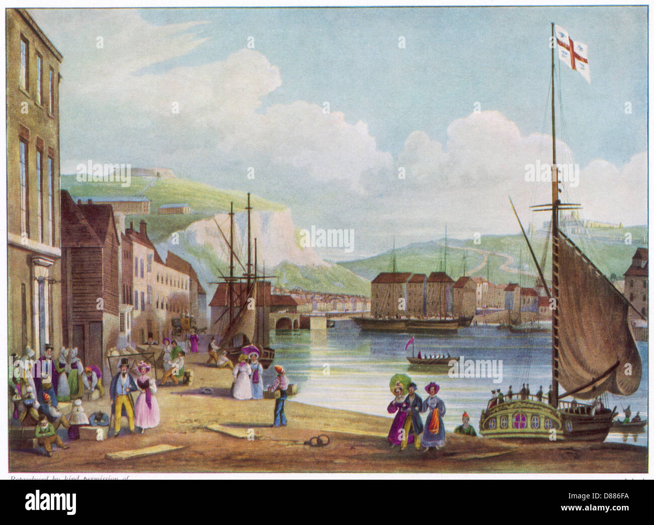 Dover - Customs Yacht - 19th century Stock Photo