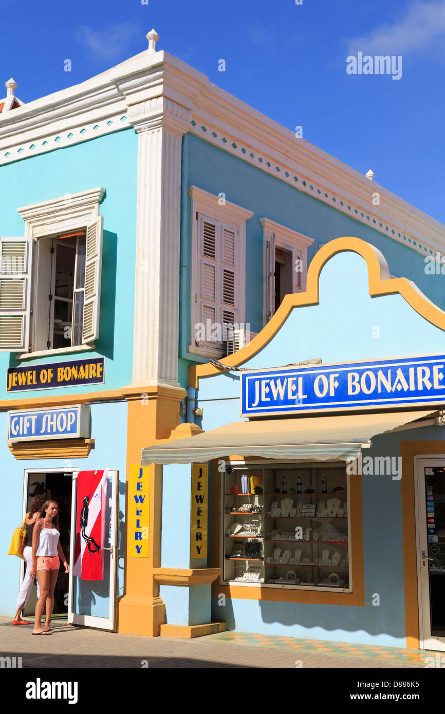 Stores on Kaya Grandi,Kralendijk,Bonaire,Caribbean Stock Photo Alamy