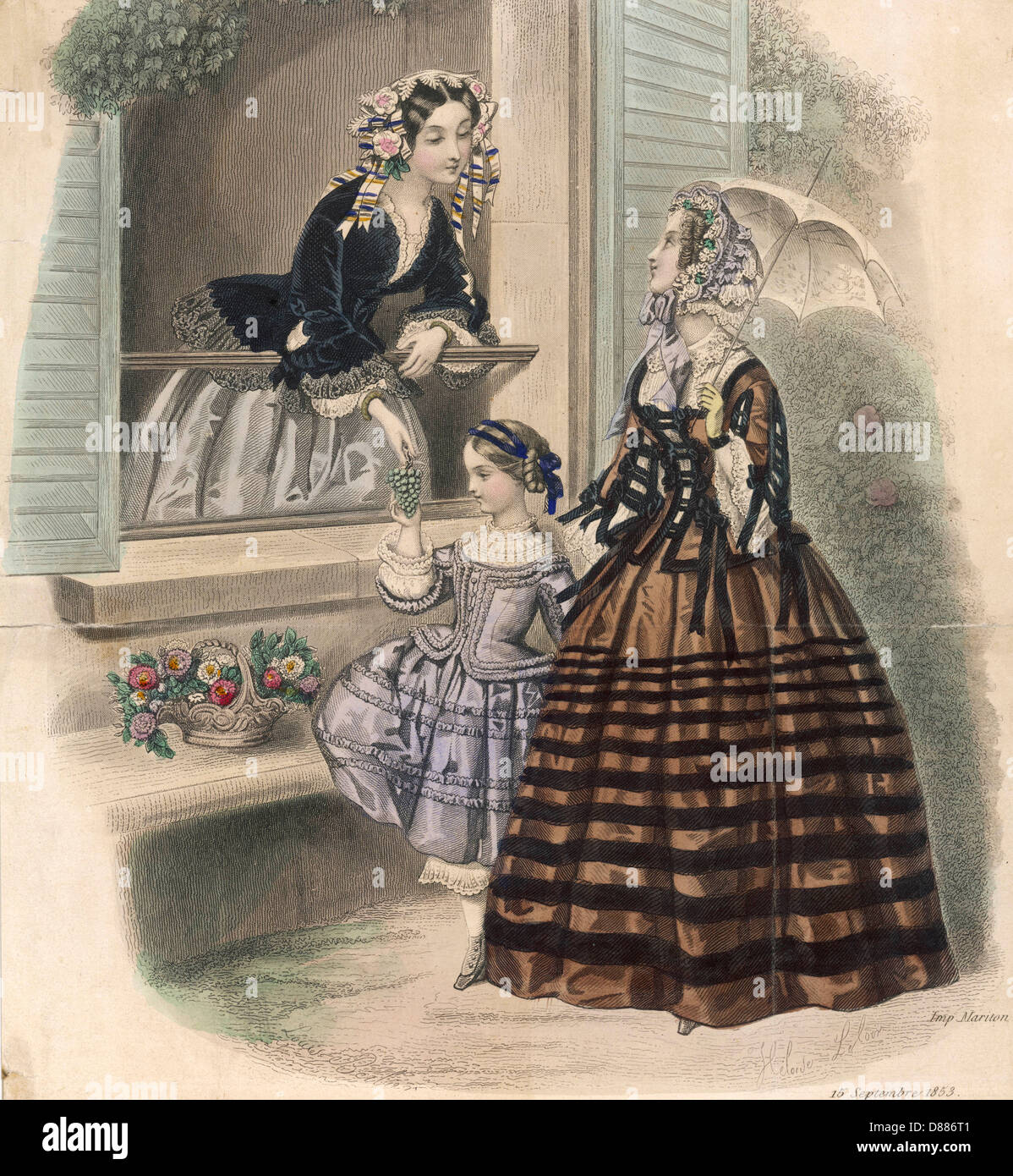 La Mode 1853 Stock Photo