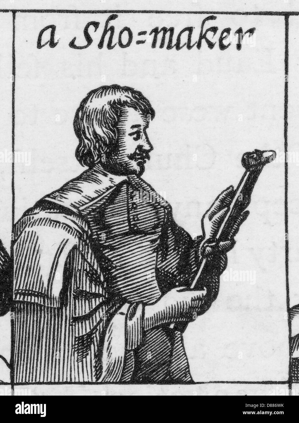 Shoemaker 1647 Broadside Stock Photo Alamy