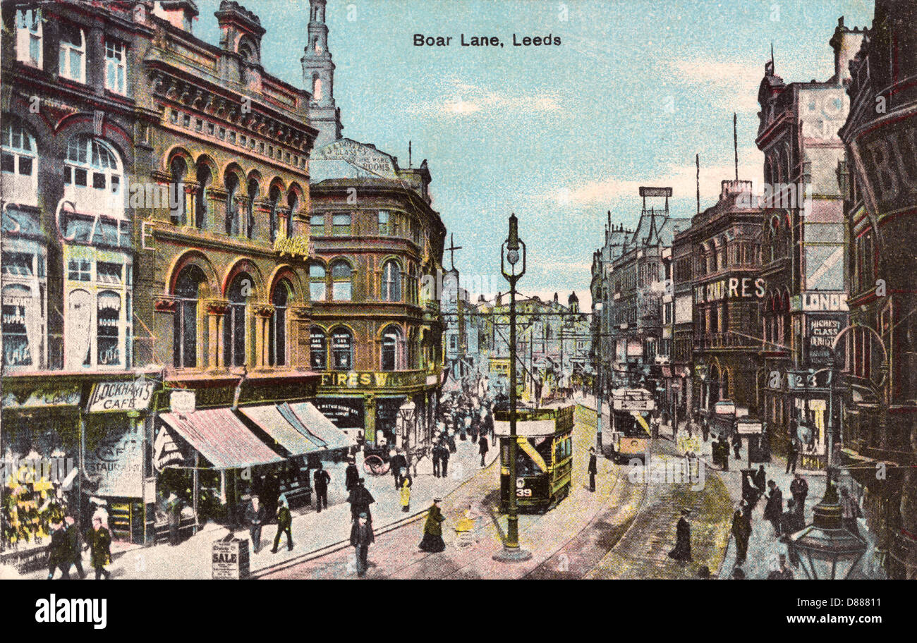 Boar lane leeds 1905 hires stock photography and images Alamy