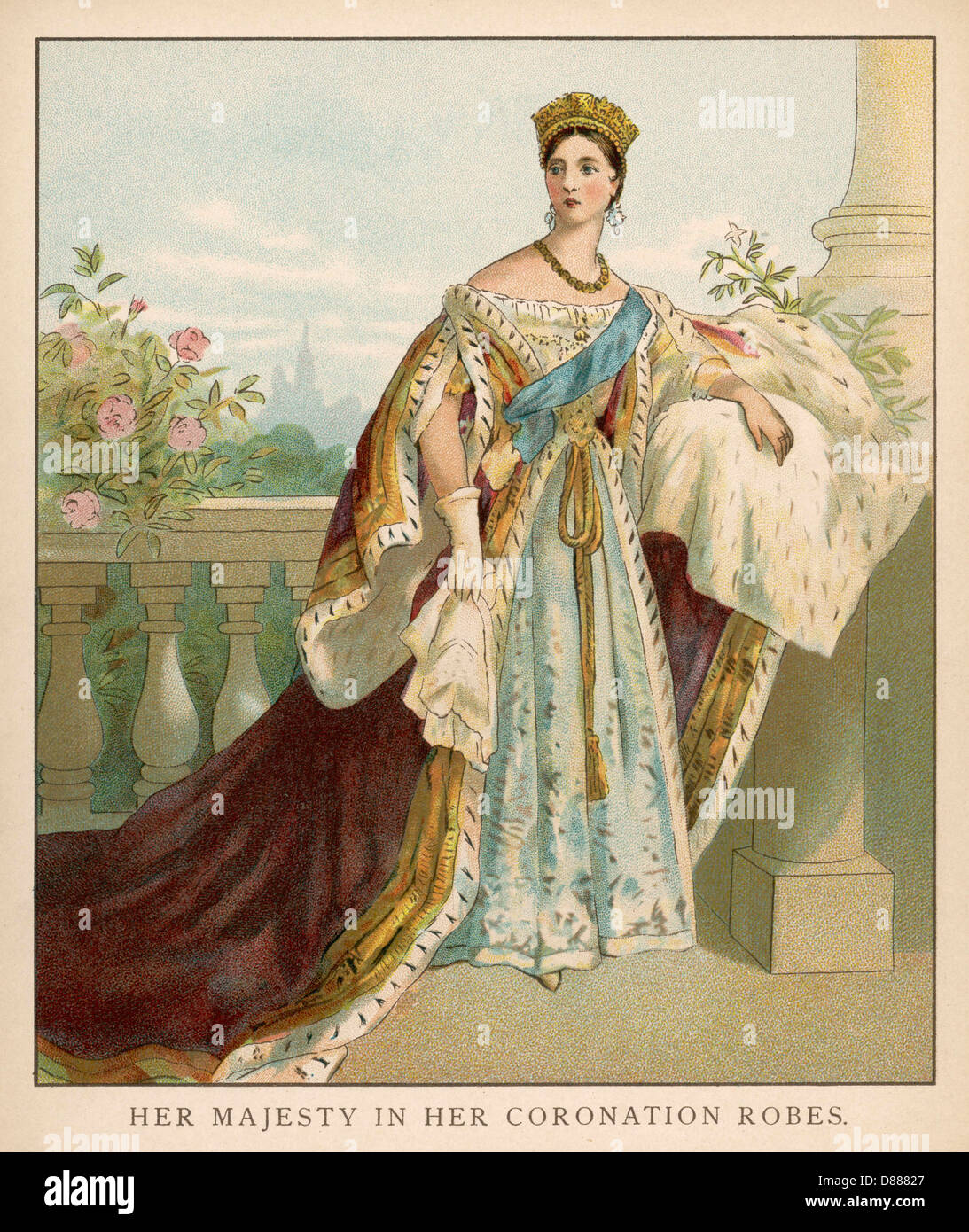 Queen coronation robe hi-res stock photography and images - Alamy