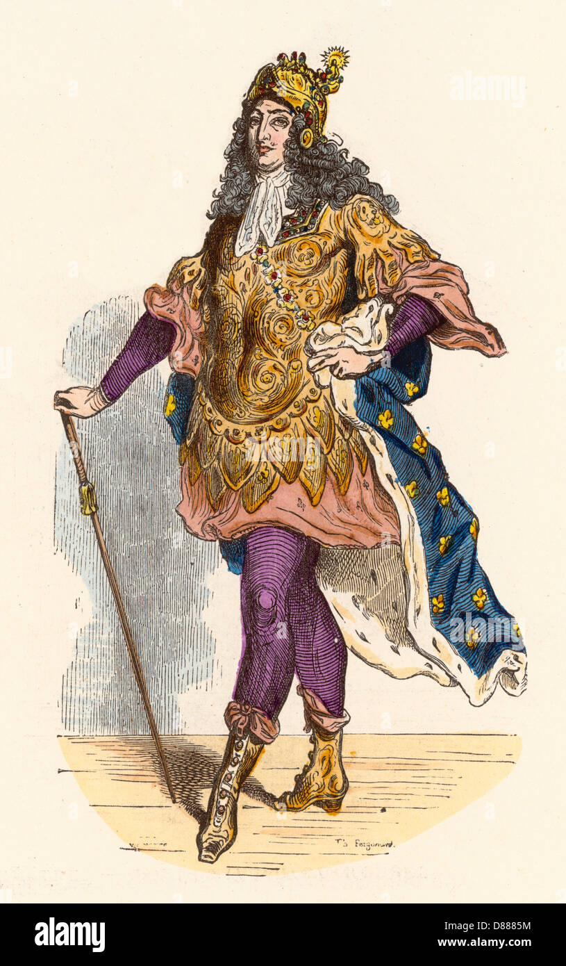 Louis XIV, King of France in Coronation Robes, Jean Nocret, 1668 Stock  Photo - Alamy