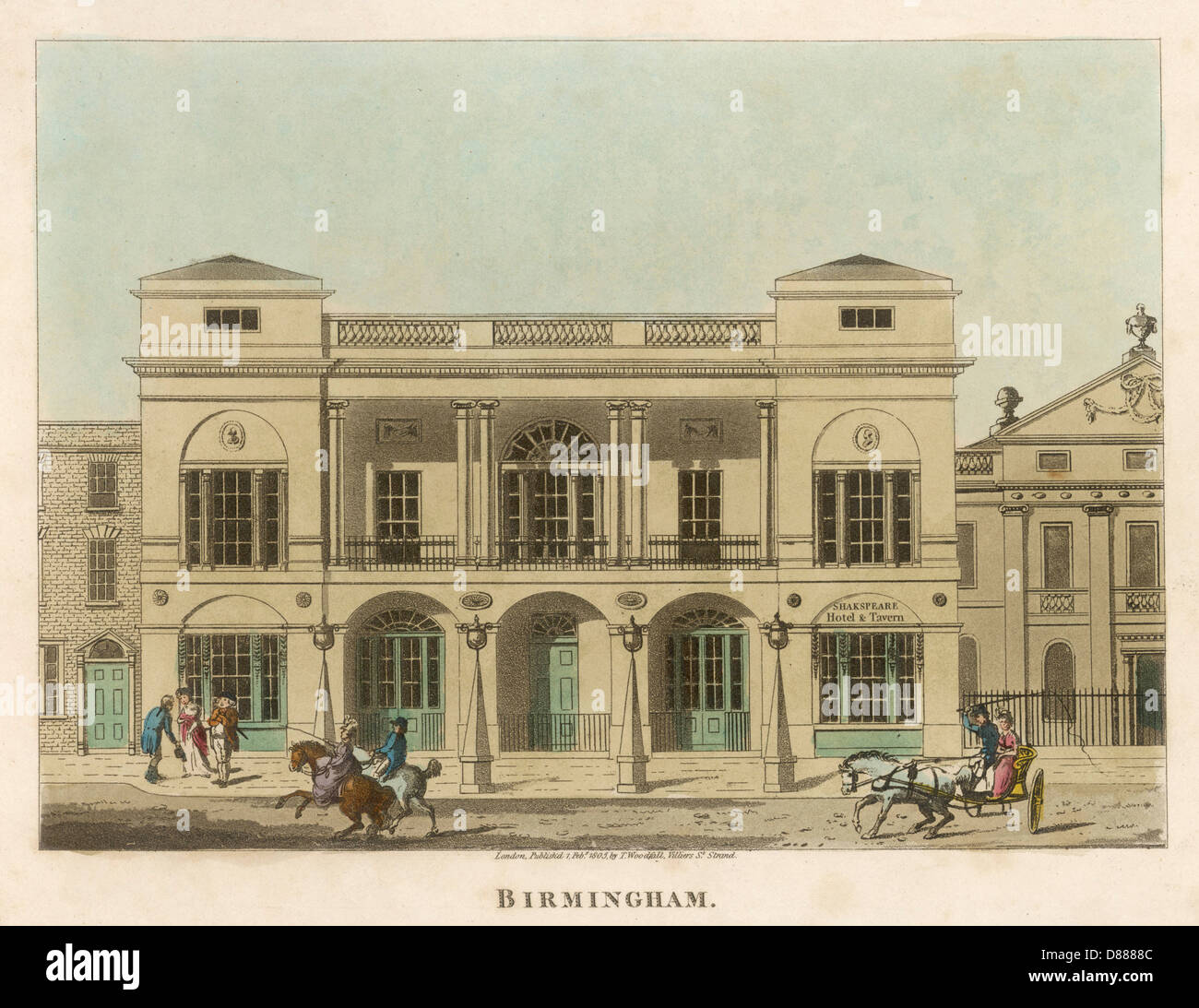 BIRMINGHAM THEATRE 1805 Stock Photo Alamy