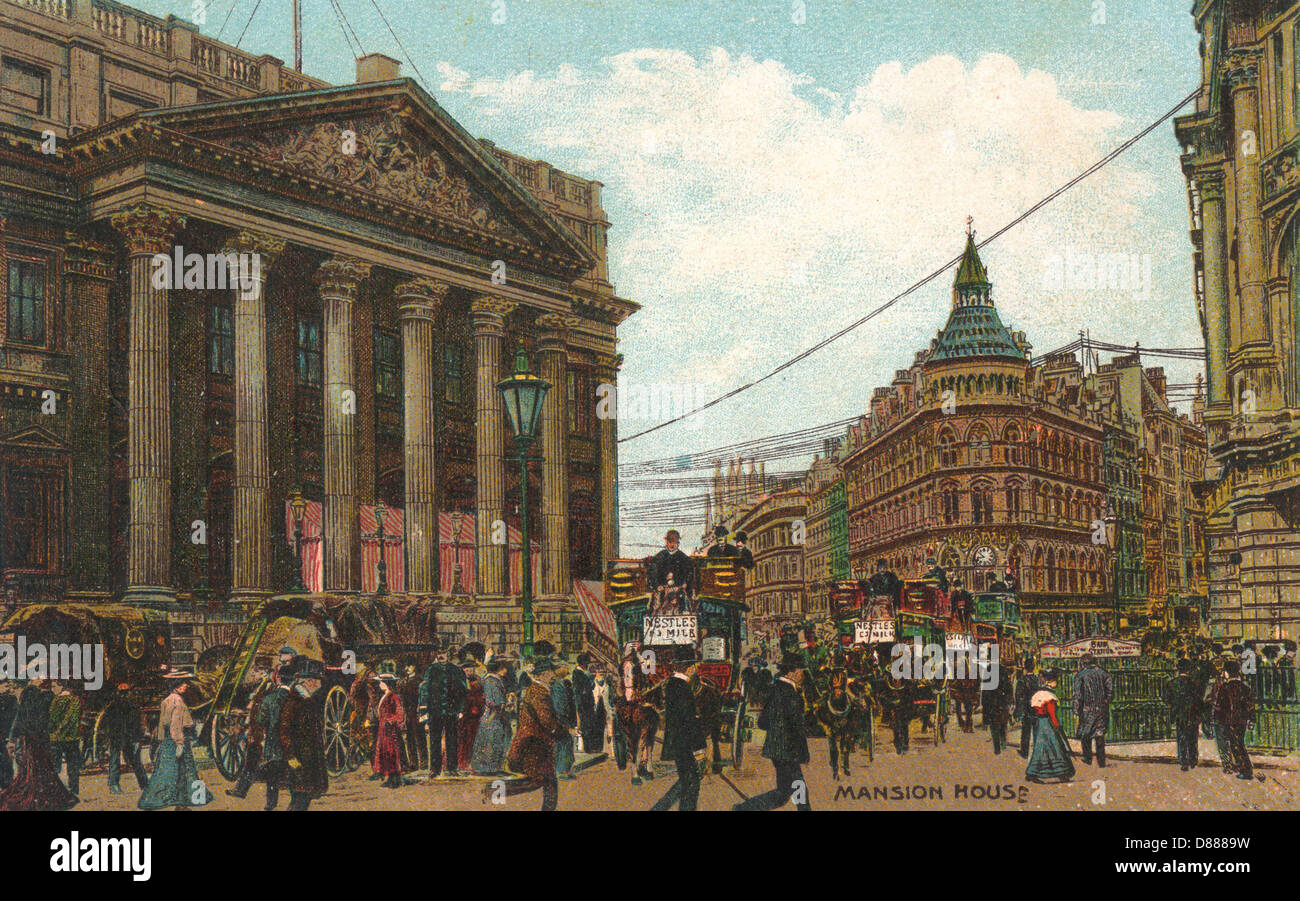 MANSION HOUSE, LONDON Stock Photo