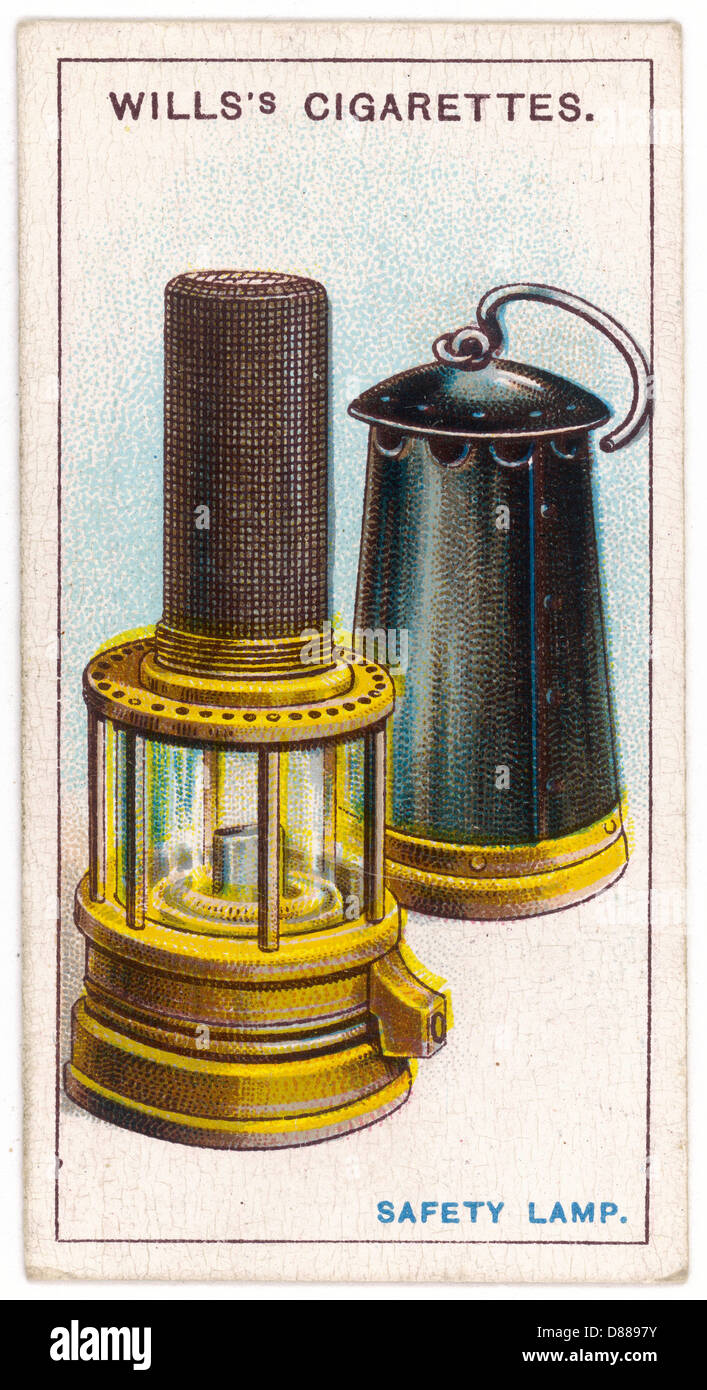 Davy's Safety Lamp Stock Photo