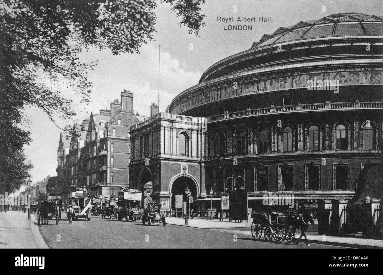 Albert Hall 1910 Stock Photo Alamy