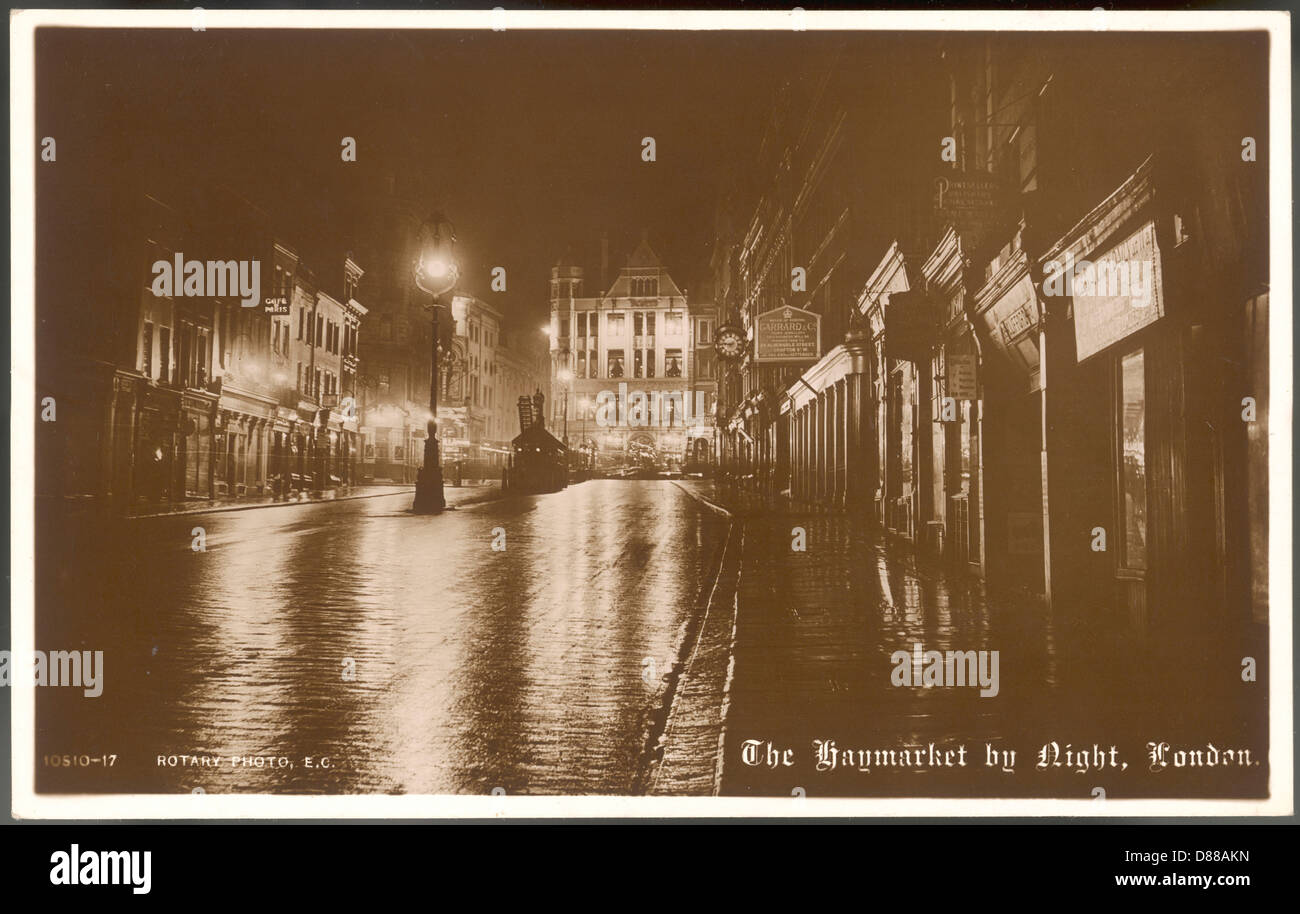 London 1910 night hi-res stock photography and images - Alamy
