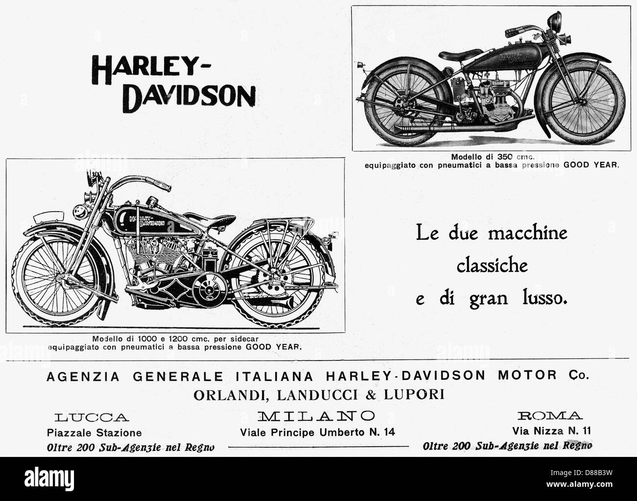 Harley davidson advert hi-res stock photography and images - Alamy