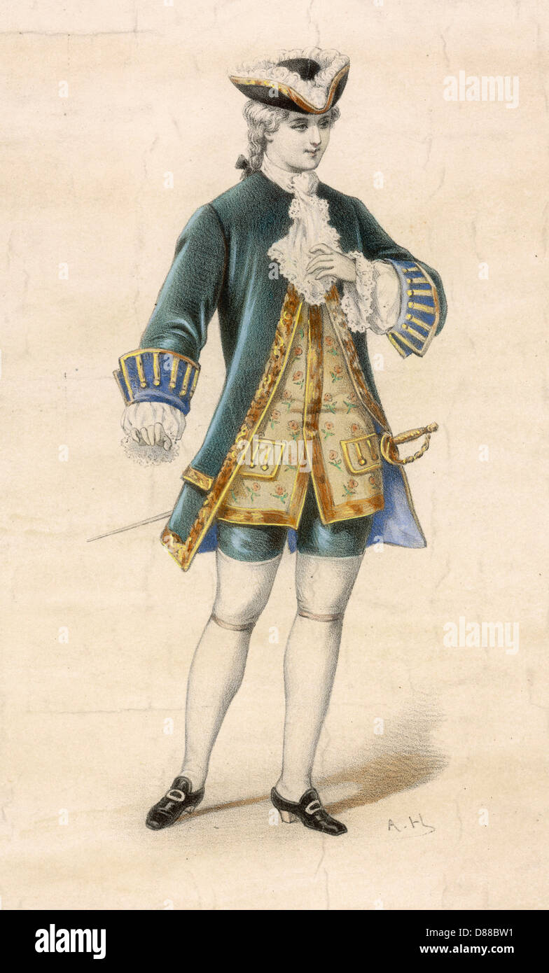 Male French Aristocrat Stock Photo