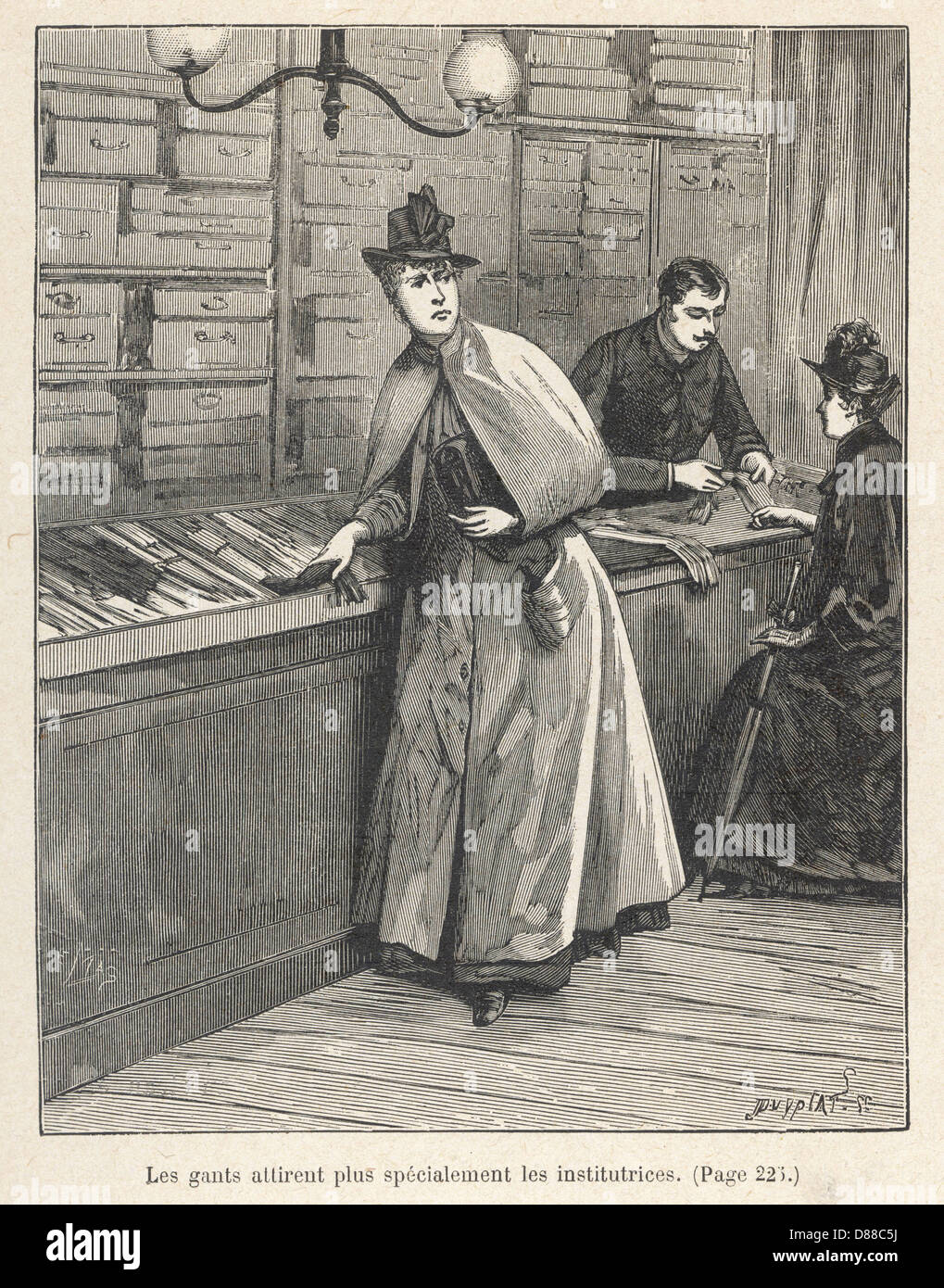 KLEPTOMANIAC/CA 1890 Stock Photo