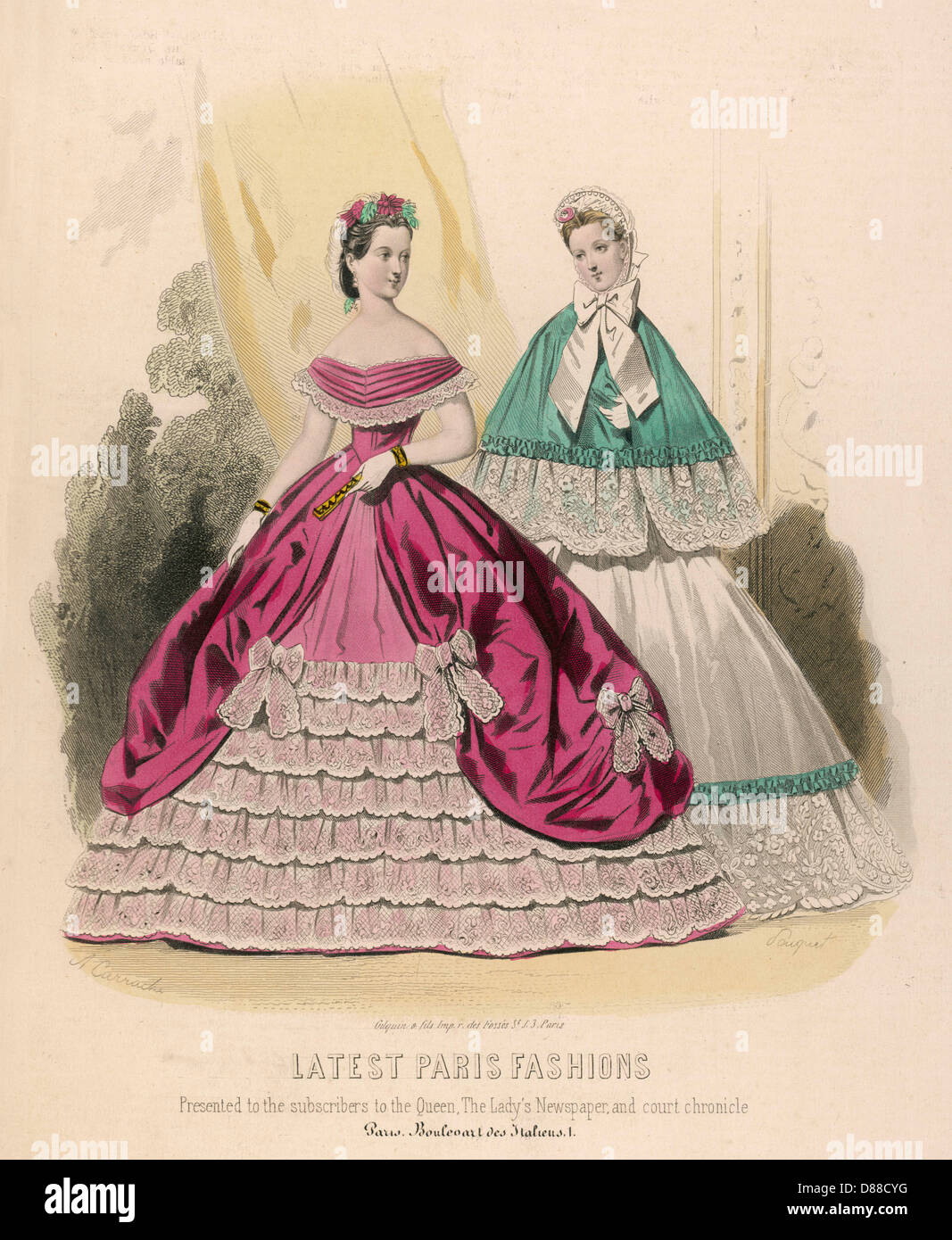 Costume July 1864 Stock Photo