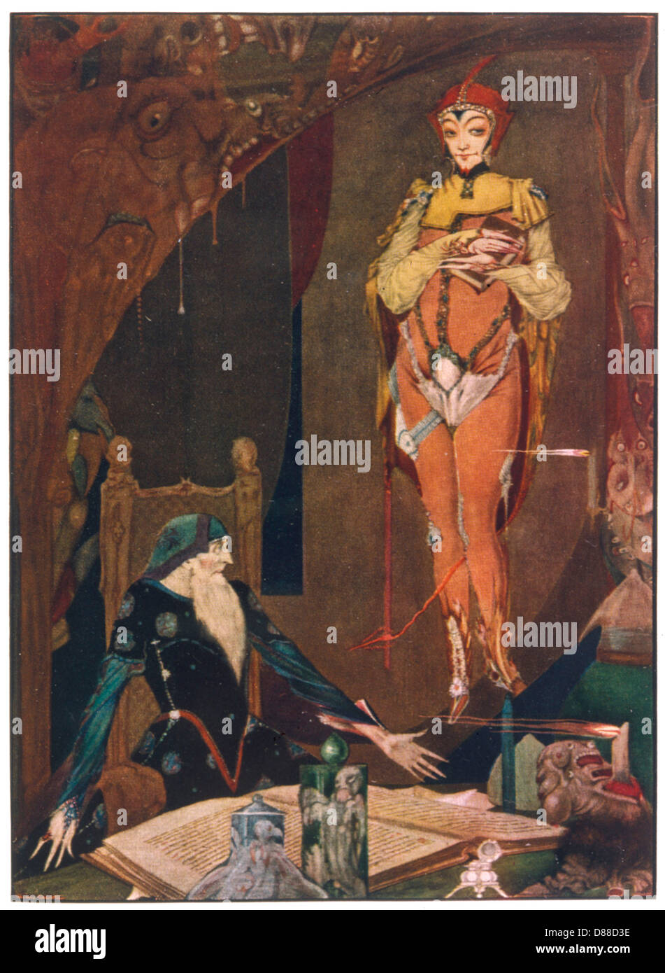 Faust and Mephistopheles, Harry Clarke Stock Photo