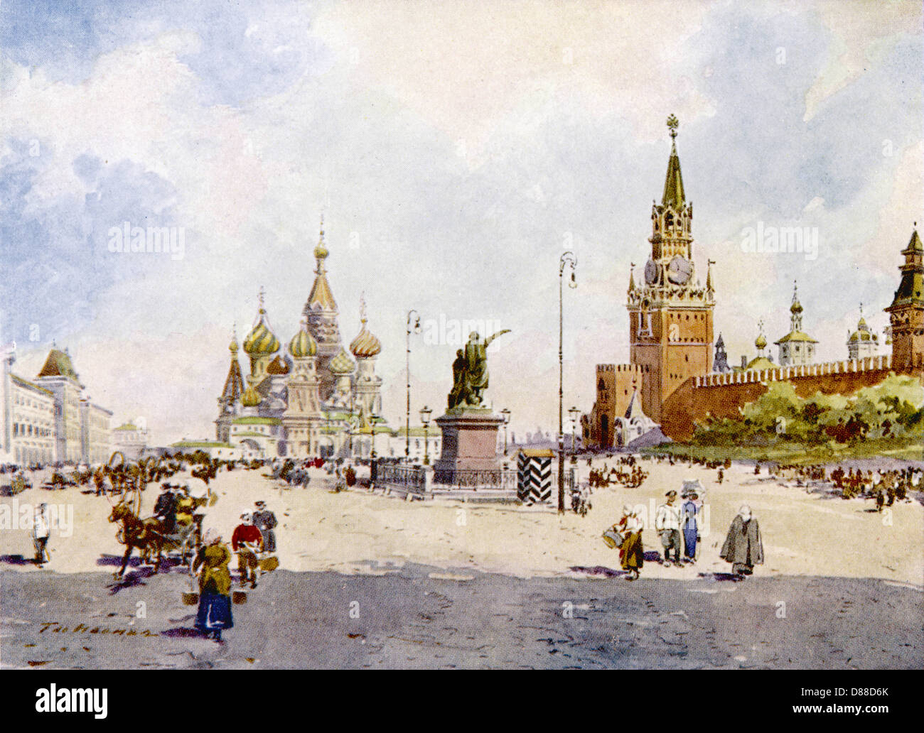 MOSCOW/RED SQUARE 1913 Stock Photo - Alamy