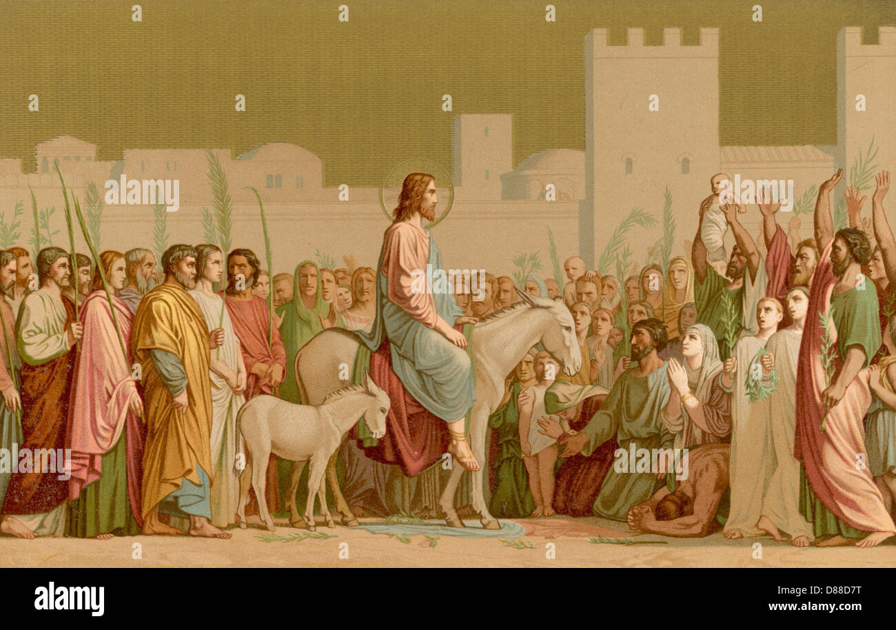 Jesus jerusalem donkey hi-res stock photography and images - Alamy