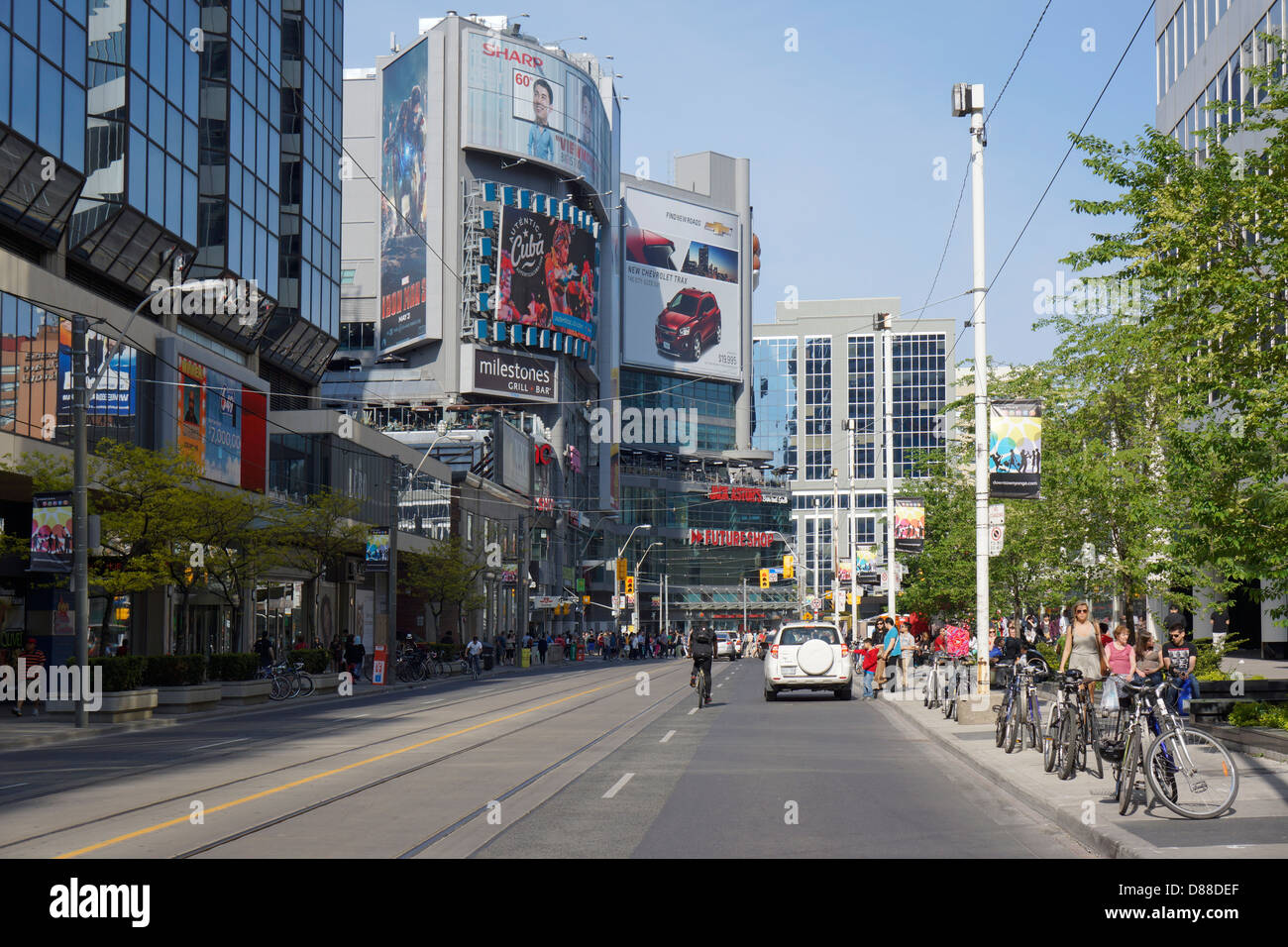 Toronto Street, Dundas & Yonge Stock Photo