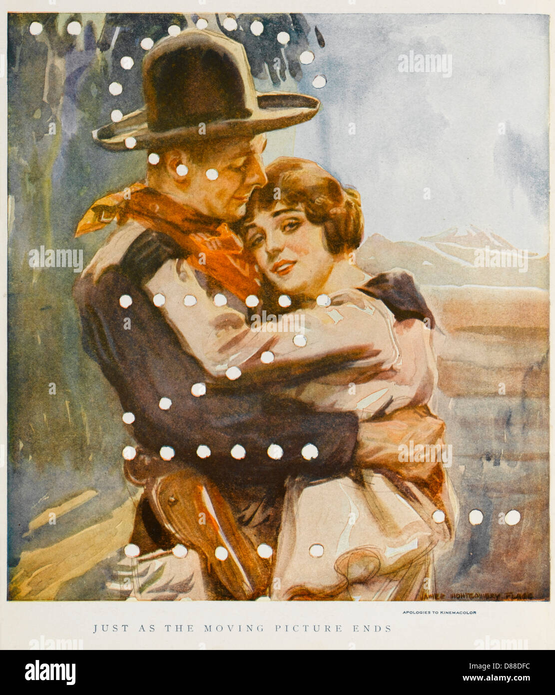 AS THE PICTURE ENDS Stock Photo