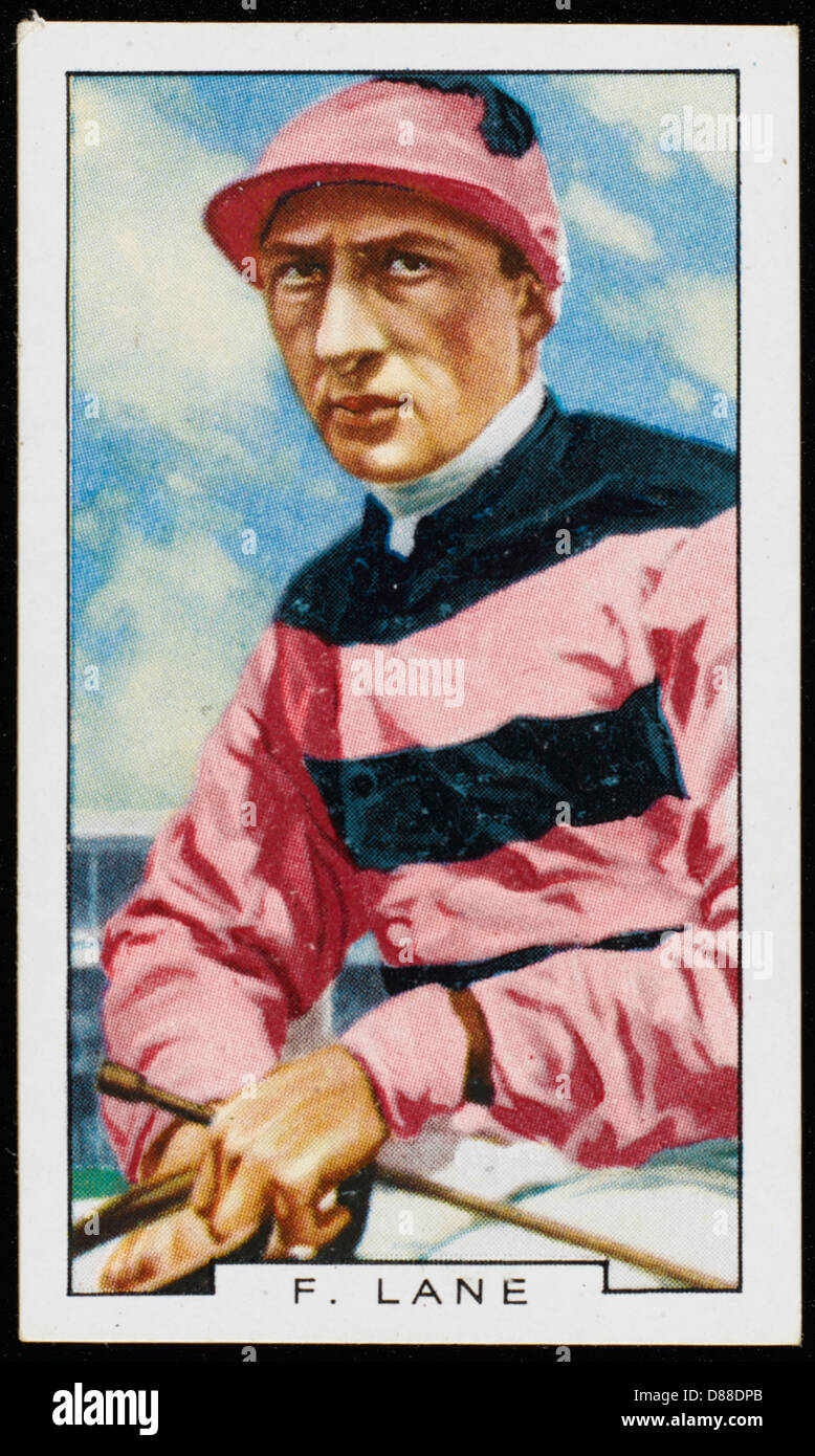 Jockey Fred Lane 20th century Stock Photo Alamy