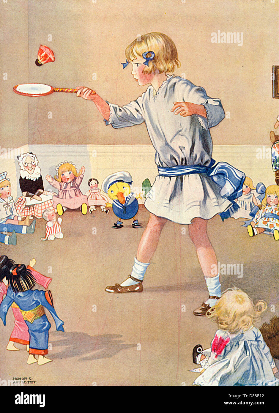 BATTLEDORE FOR THE DOLLS Stock Photo - Alamy