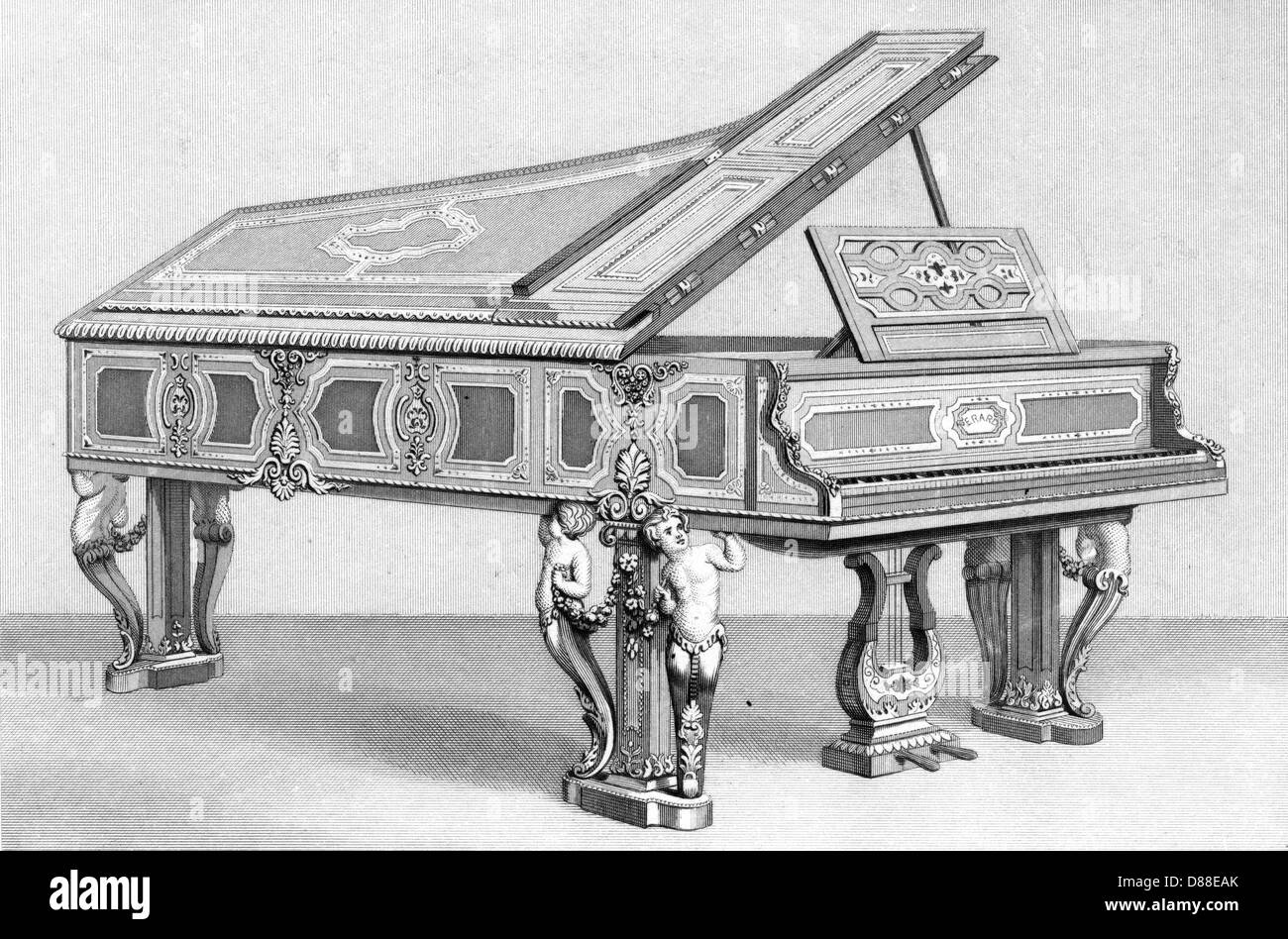 Erard's Grand Piano Stock Photo