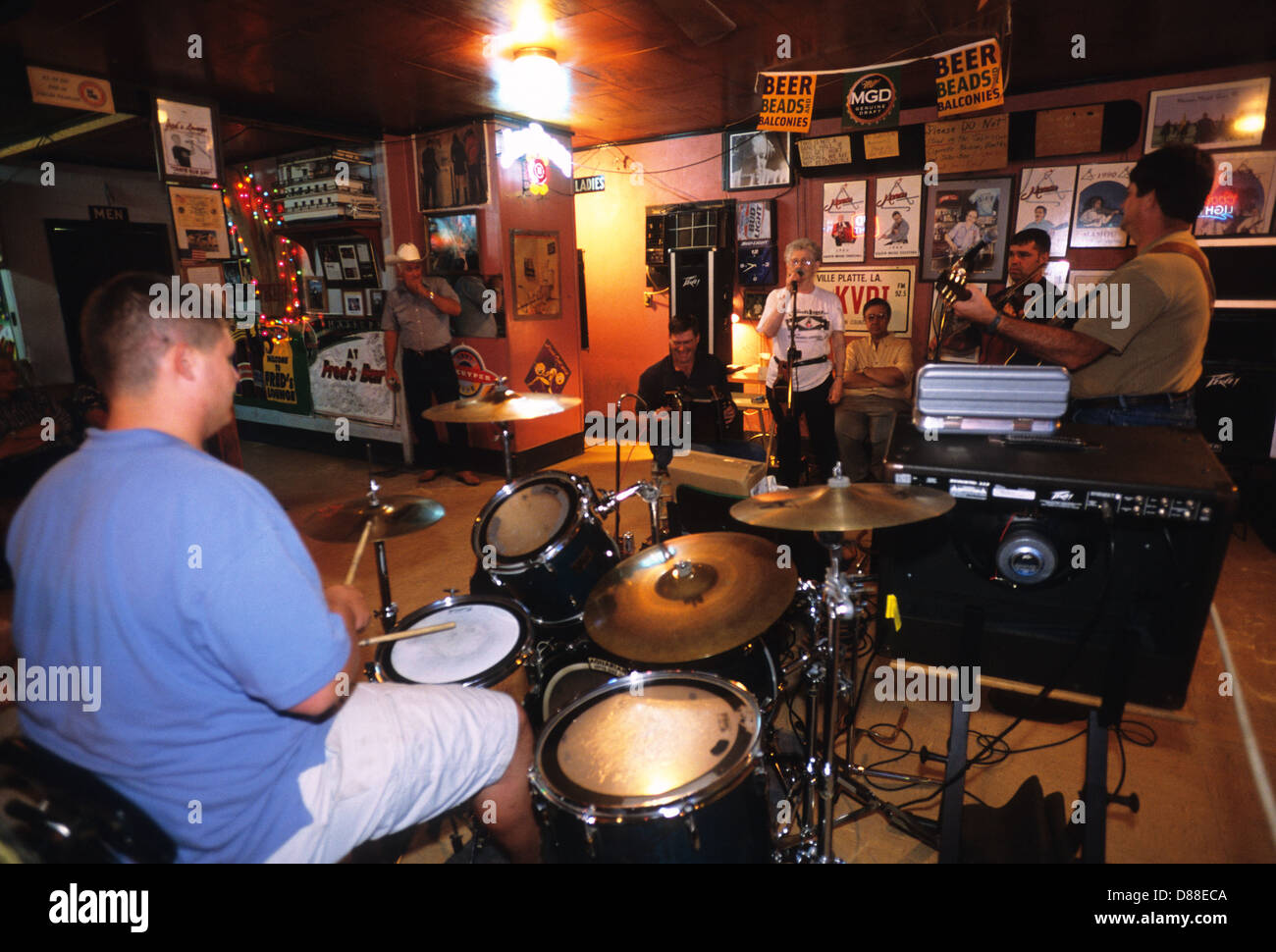 Elk2834000 Louisiana, Cajun Country, Mamou, Fred's Lounge, famous