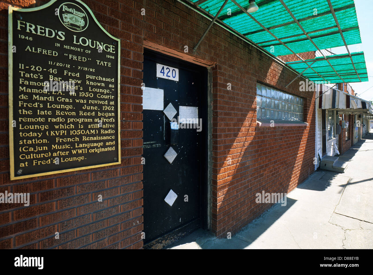 Elk283-3980 Louisiana, Cajun Country, Mamou, Fred's Lounge, famous for  cajun music Stock Photo - Alamy