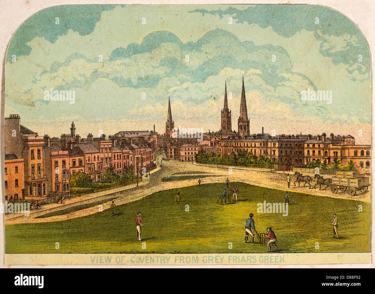 Cricket In Coventry Stock Photo Alamy