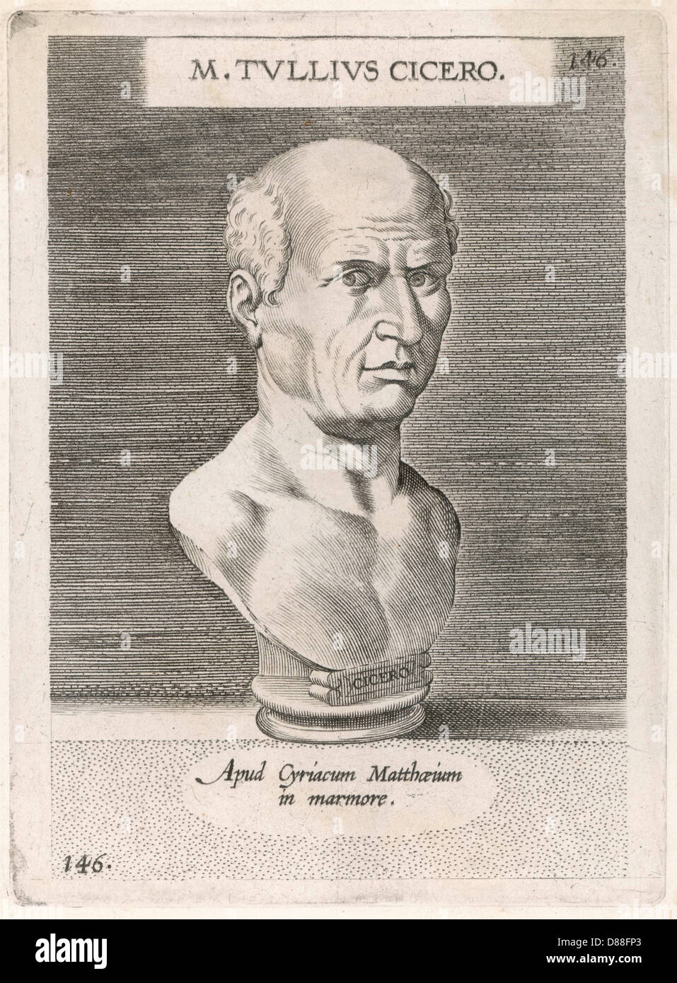 CICERO (FROM A BUST Stock Photo Alamy